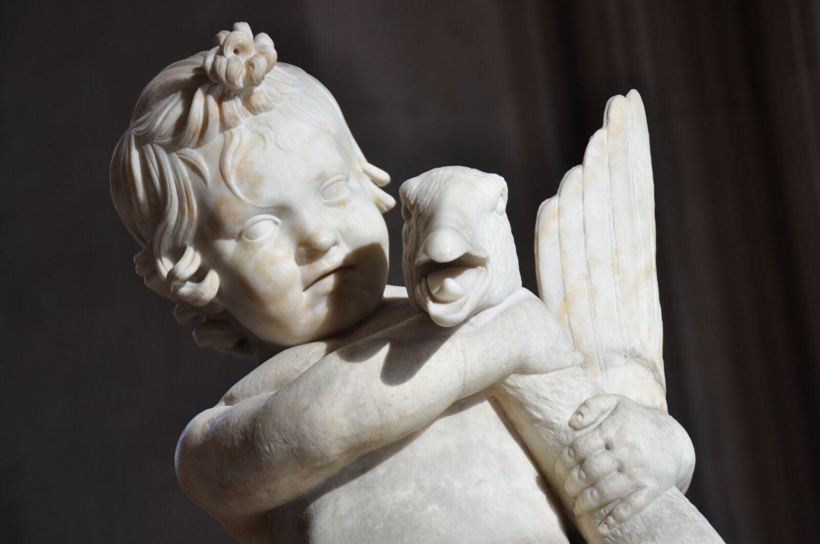 Nikon D5000 sample photo. Roman antiquities, child, statue photography