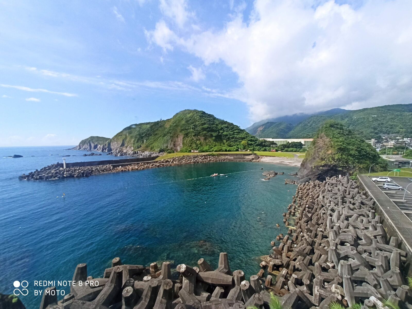 Xiaomi Redmi Note 8 Pro sample photo. Sea, 豔陽, 防波提 photography