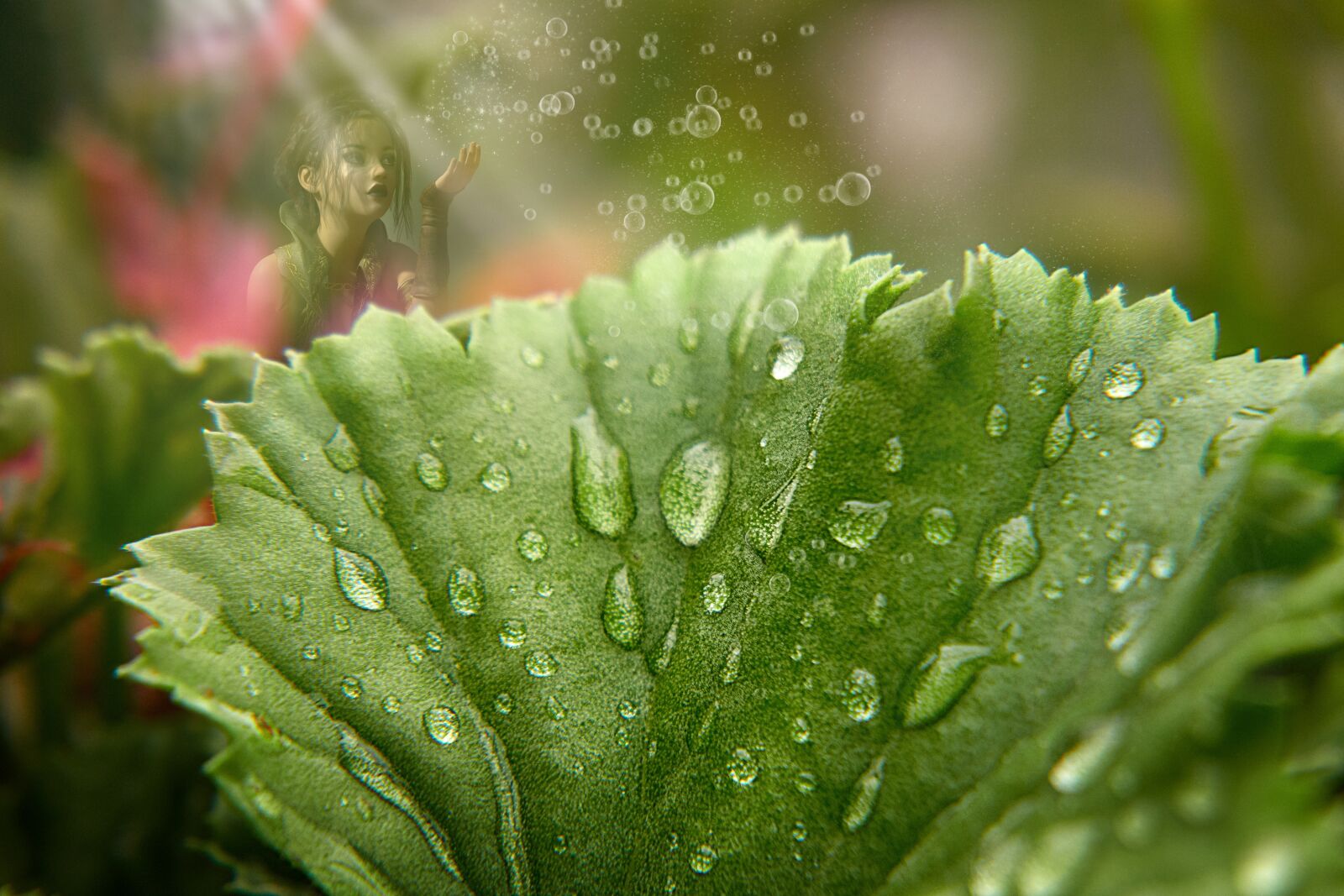 Sony Cyber-shot DSC-RX100 VI sample photo. Garden, rain, leaf photography