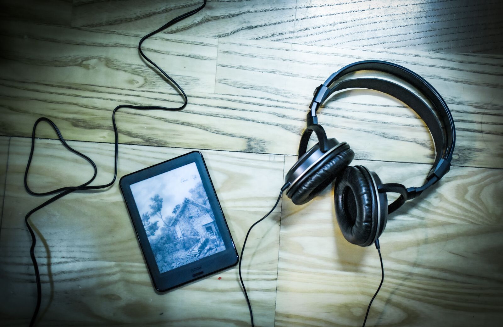 Nikon D5600 sample photo. Headphone, ebook, leisuretime photography