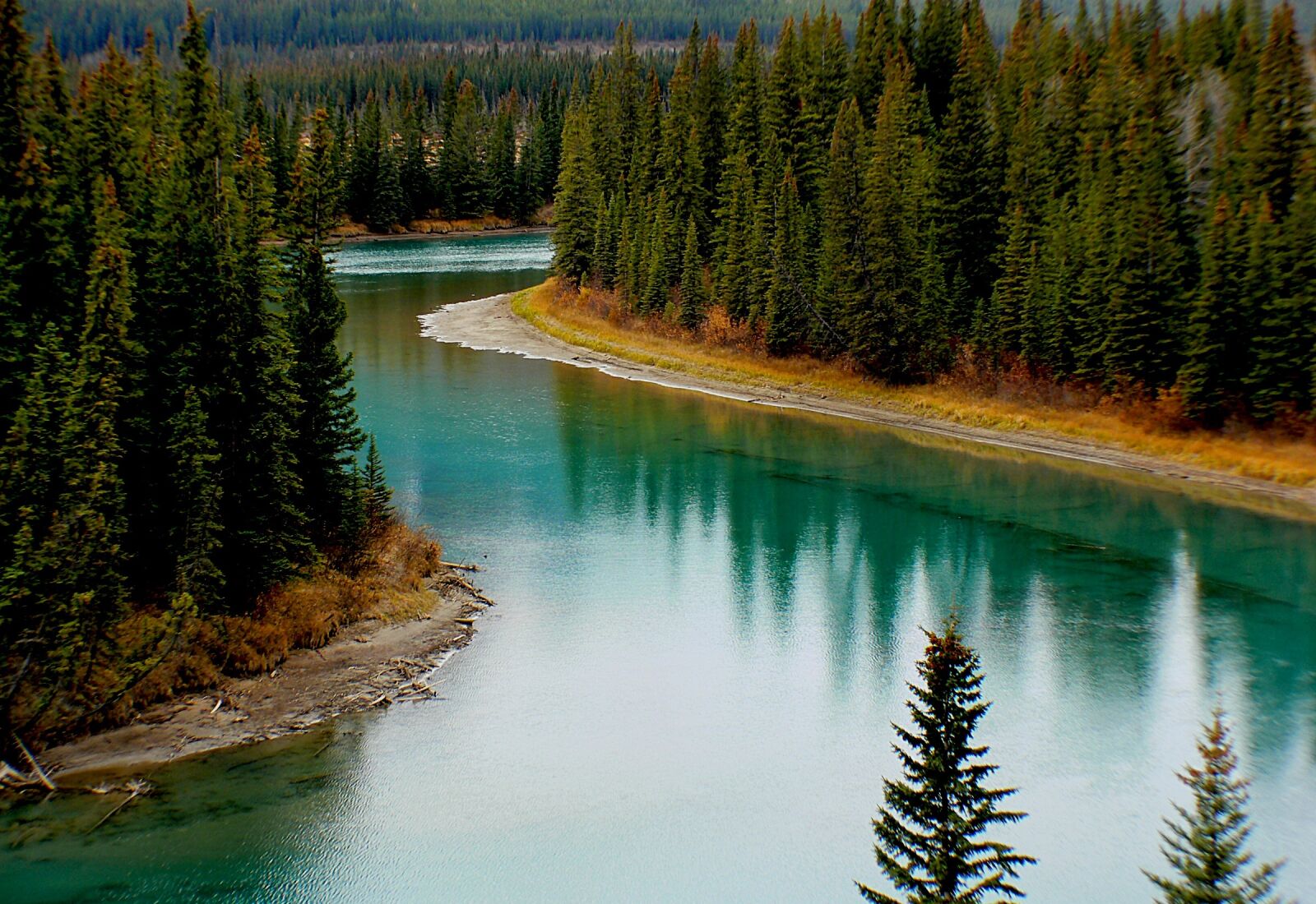 Panasonic DMC-FZ30 sample photo. Landscape, bow river, alberta photography