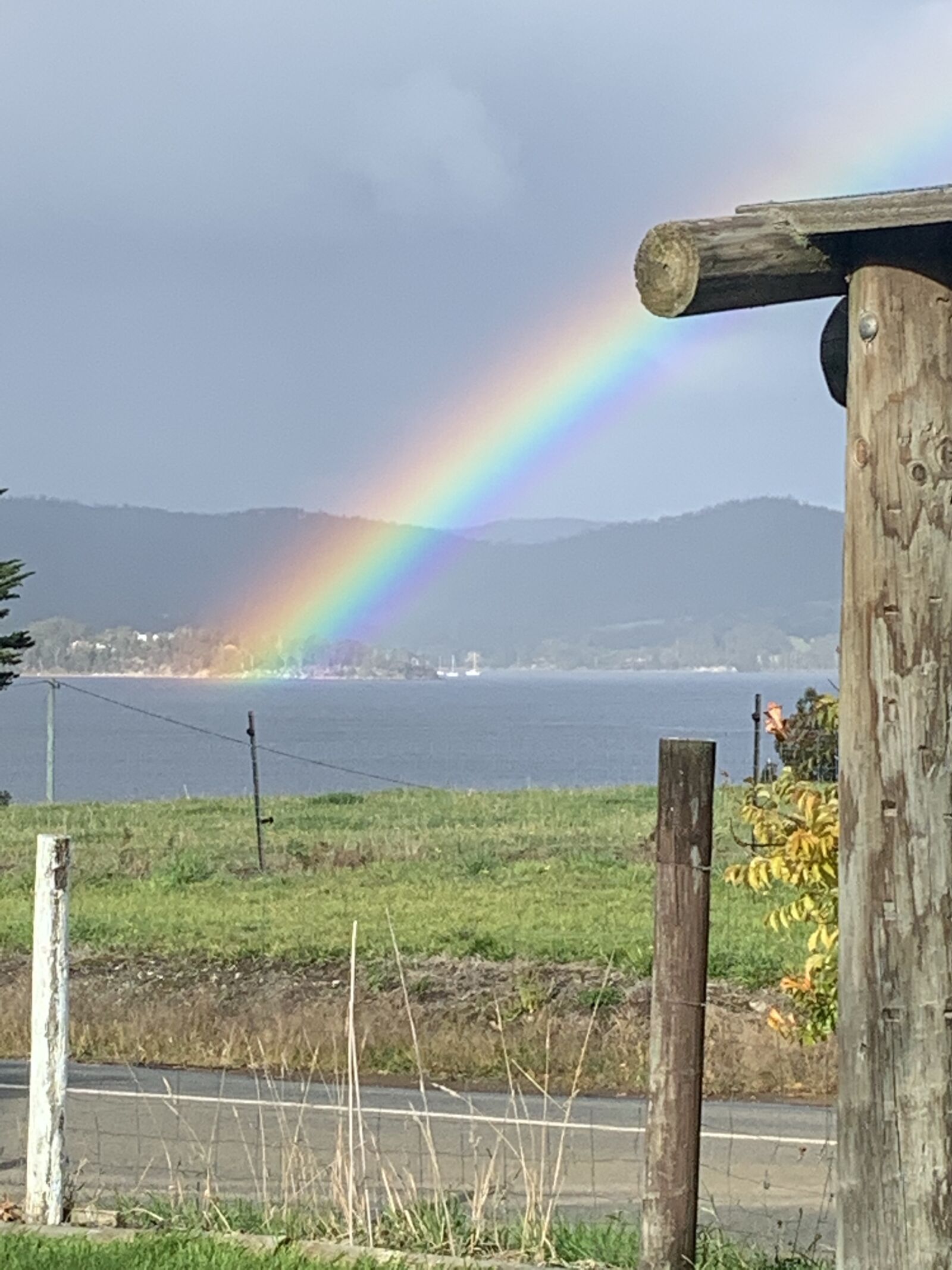 Apple iPhone XR sample photo. Rainbow, distant, nature photography