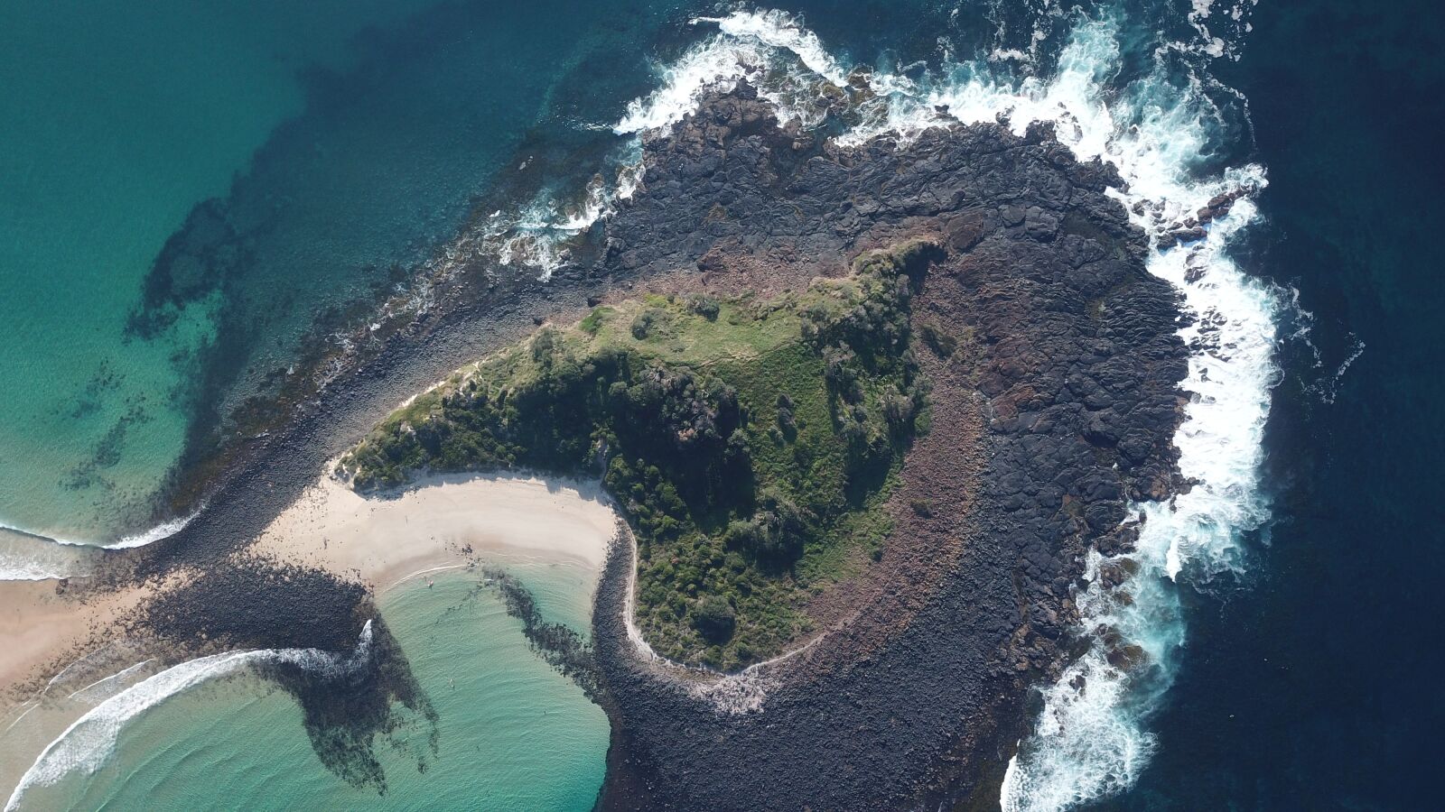 DJI FC220 sample photo. Island, drone, green island photography