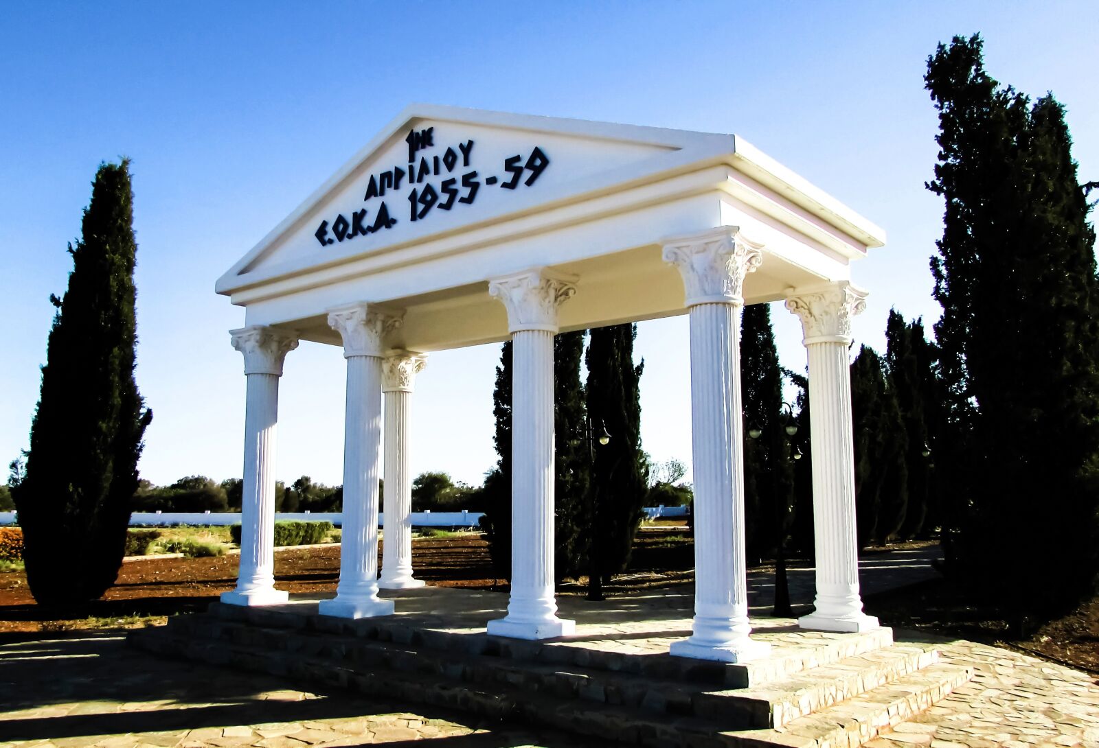 Canon PowerShot SX400 IS sample photo. Cyprus, avgorou, monument photography