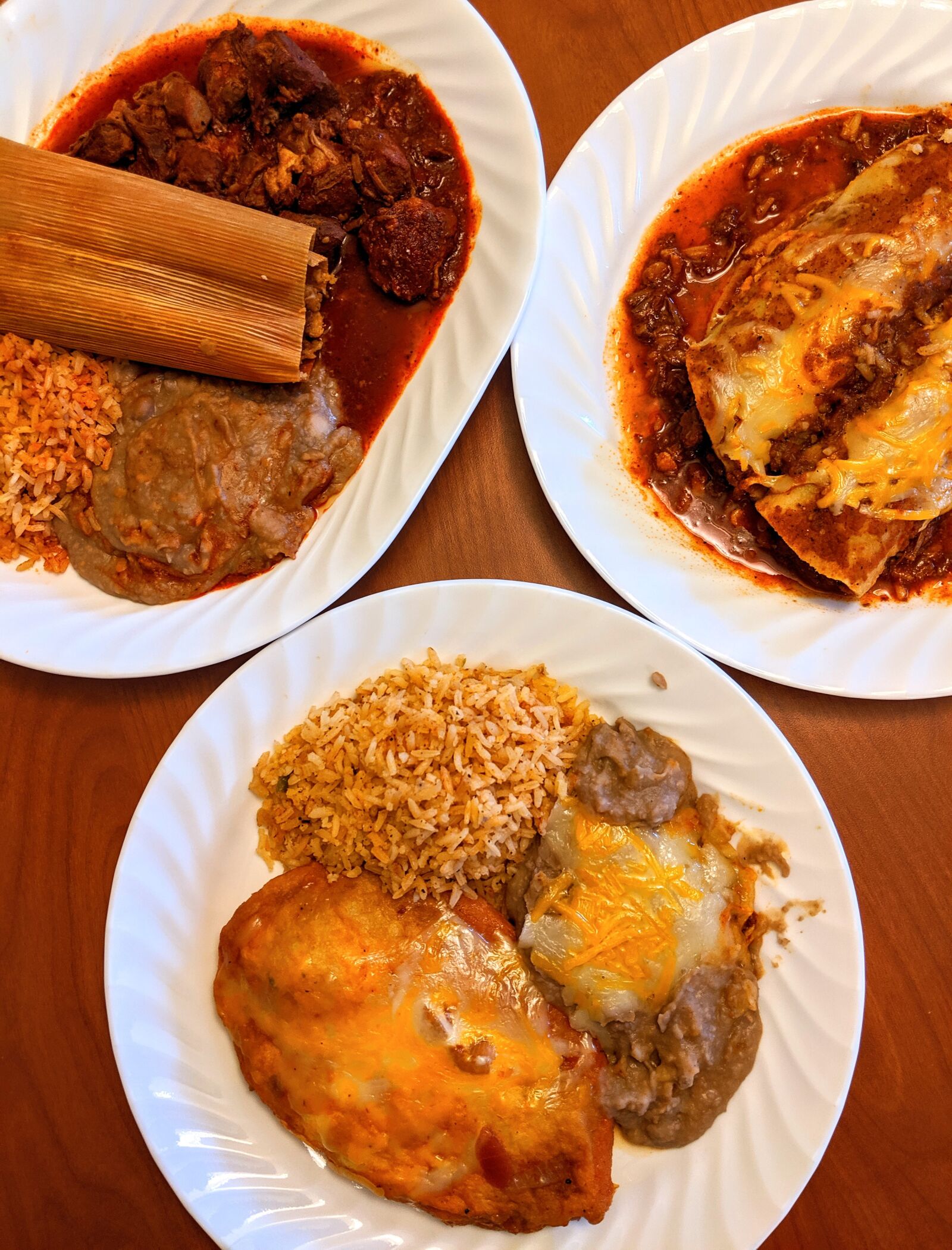 Google Pixel 3 XL sample photo. Dinner, mexican food, refried photography