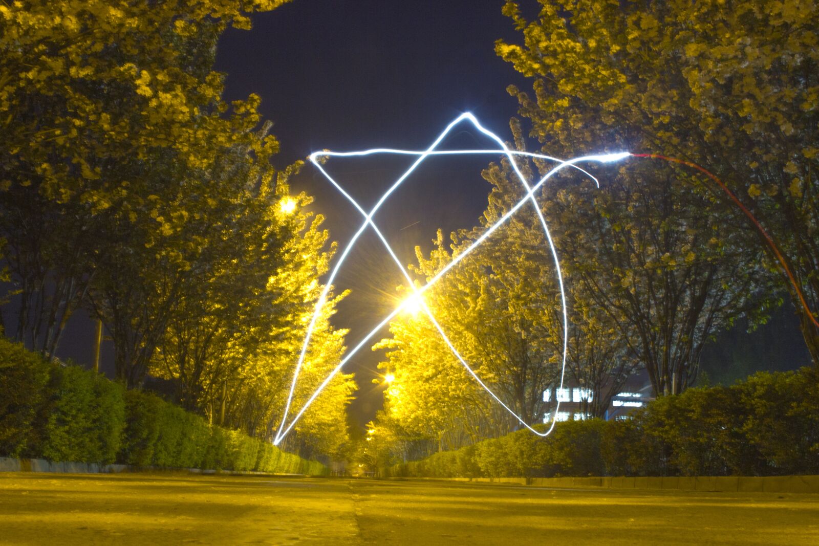Canon EF-S 18-135mm F3.5-5.6 IS sample photo. Night, road, star photography