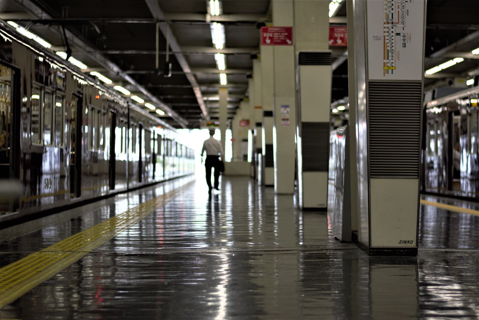 Nikon D7100 sample photo. Train station, train, platform photography