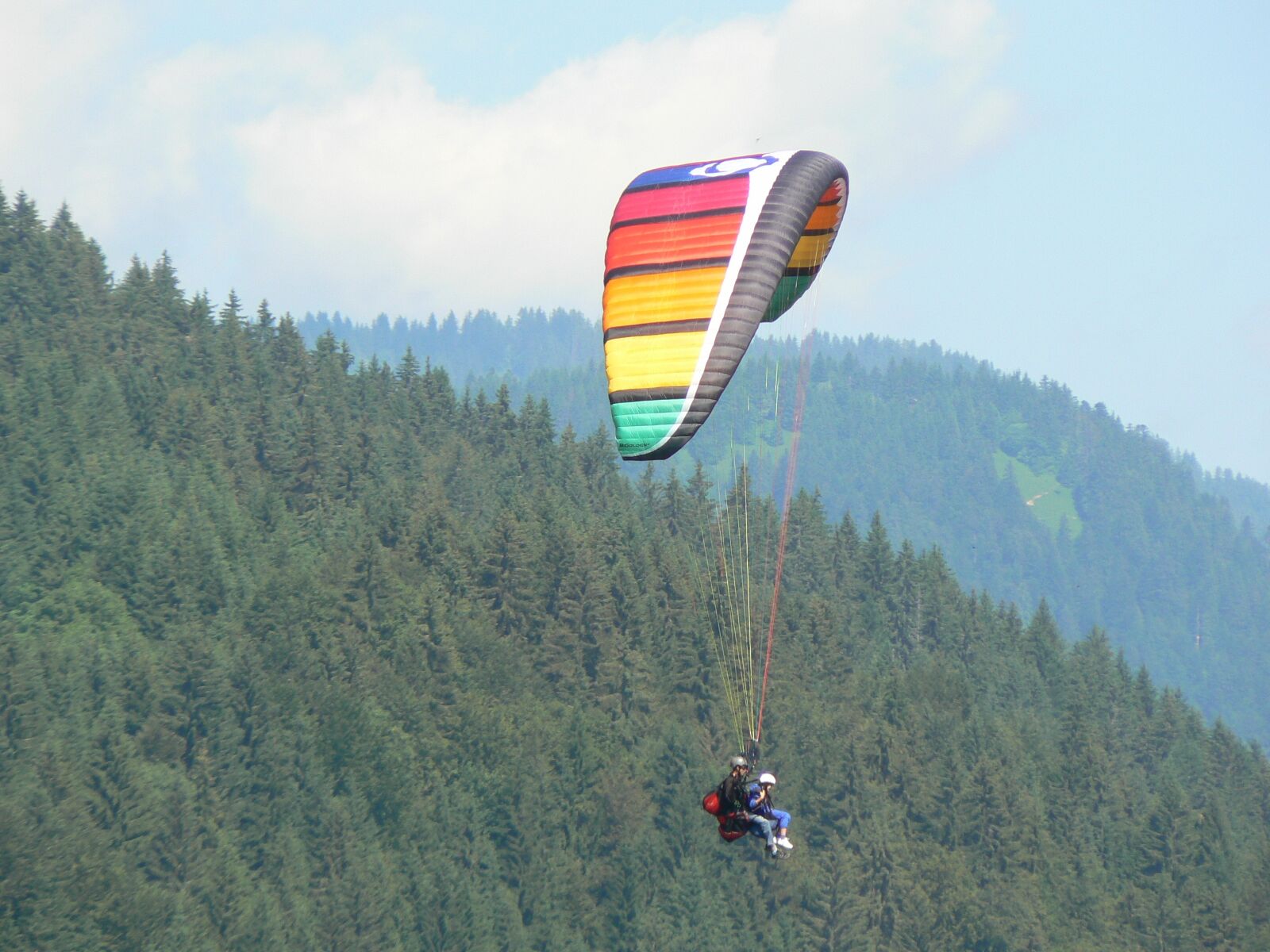Panasonic DMC-FZ7 sample photo. Paragliding, mountains, mountain sport photography