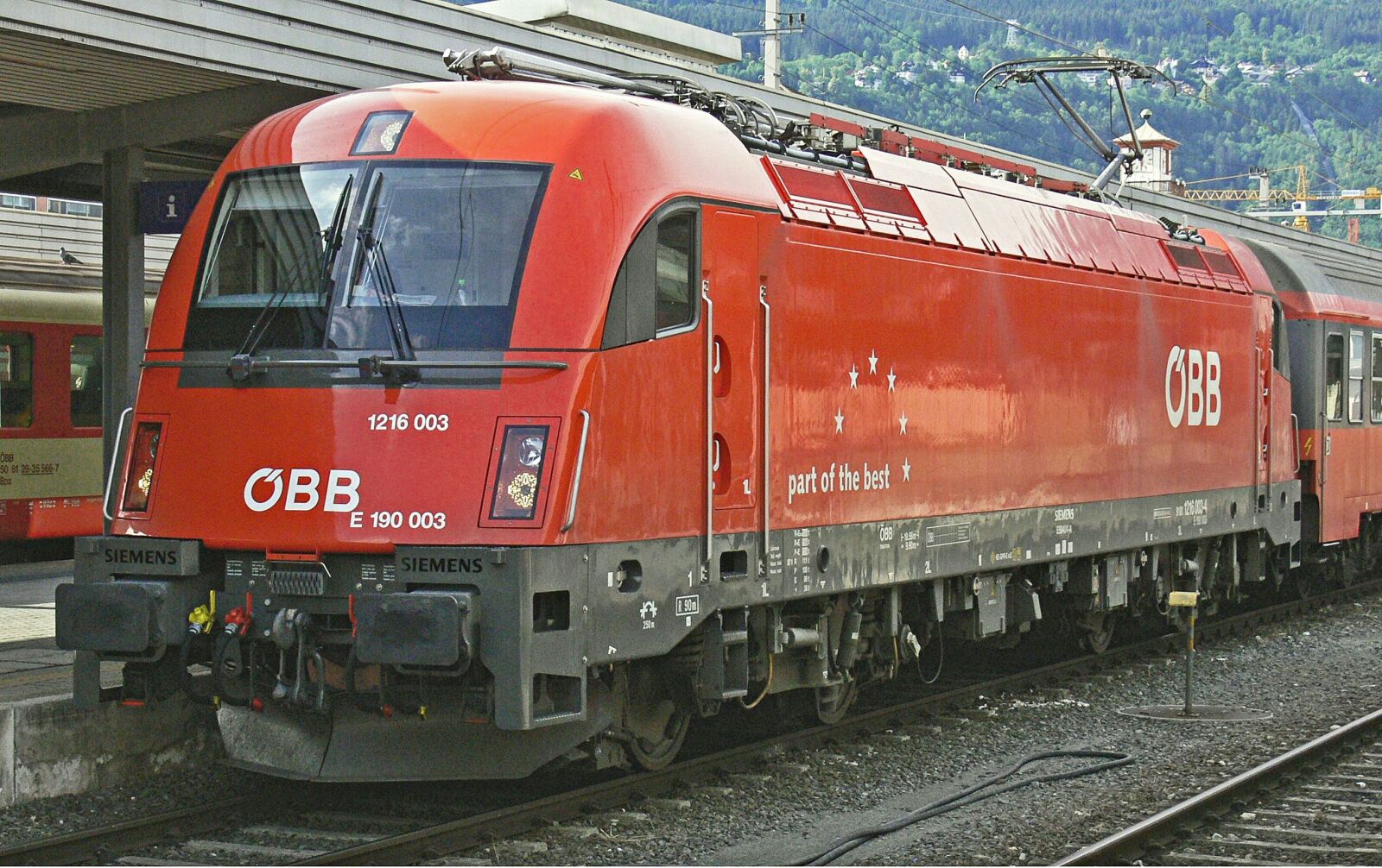 Panasonic DMC-FZ30 sample photo. Electric locomotive, innsbruck hbf photography