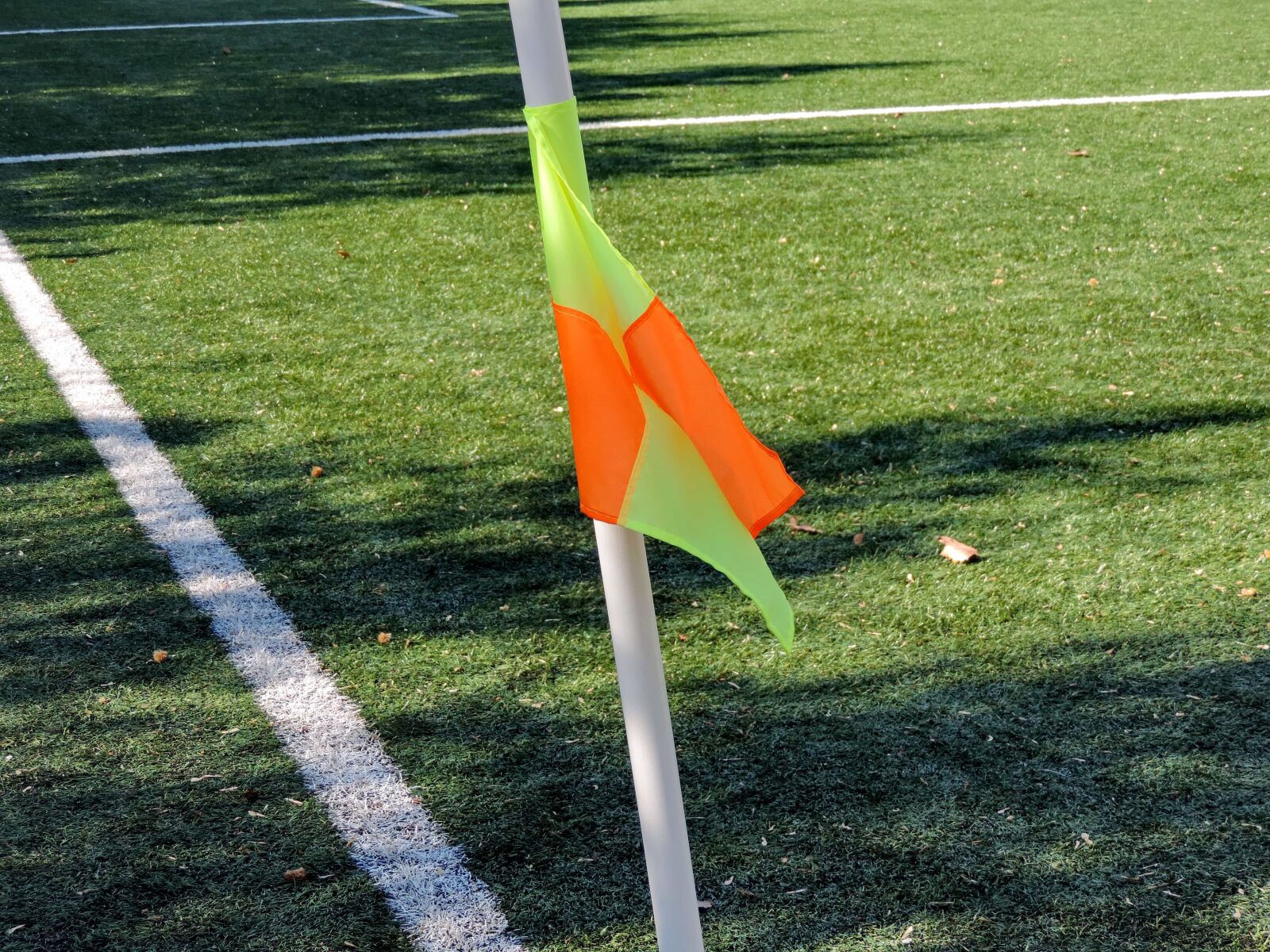Nikon Coolpix P520 sample photo. Football player, flag, grass photography
