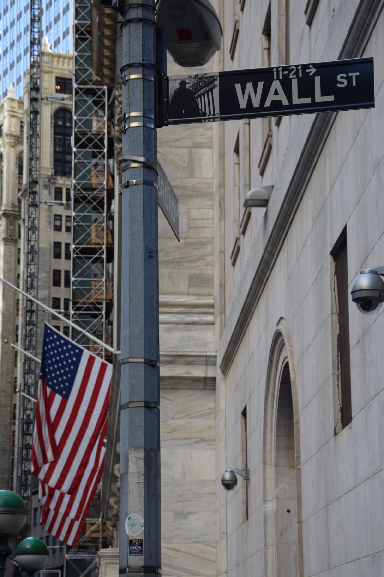 Nikon D3300 sample photo. Wall street, new york photography