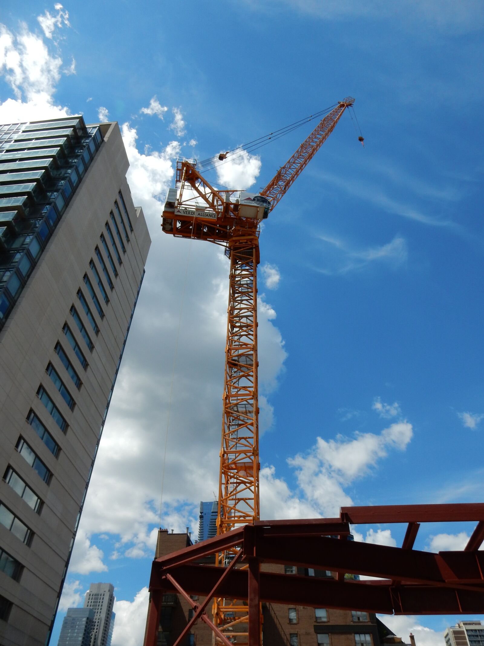 Nikon Coolpix S9900 sample photo. Crane, construction, sky photography