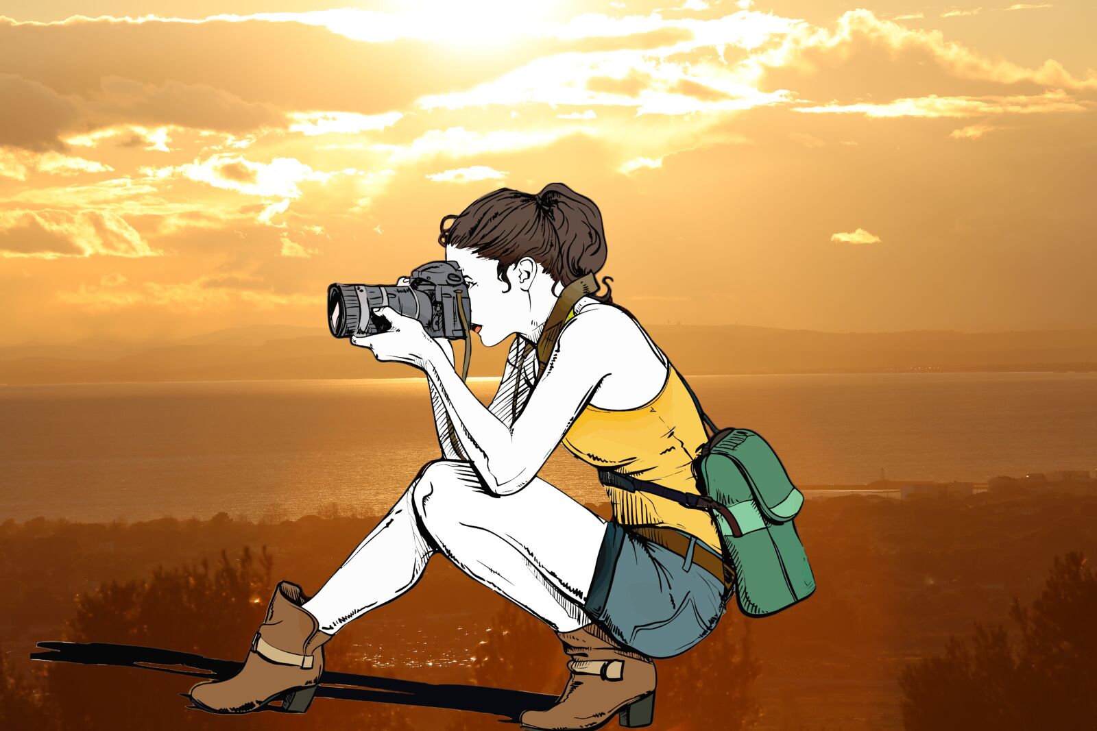 Canon EOS 5D Mark III sample photo. Sun, sea, photographer photography