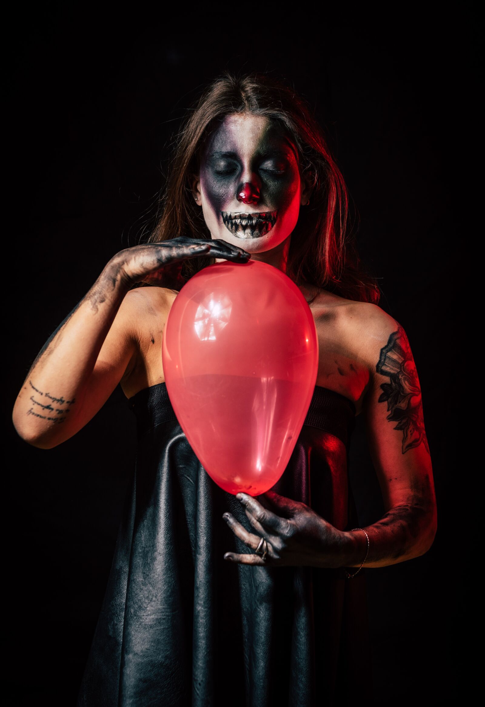 Nikon D750 sample photo. Horror, clown, halloween photography