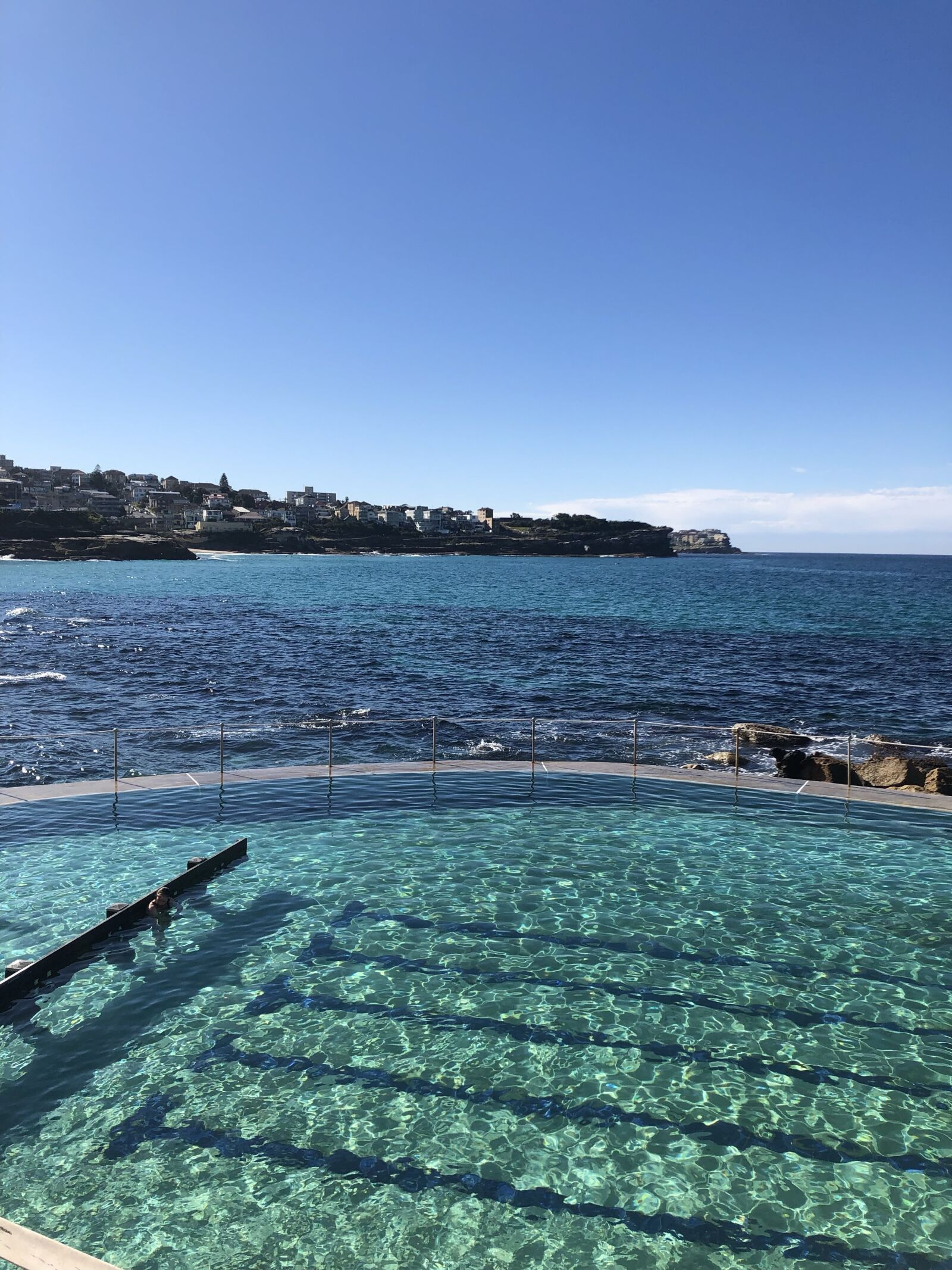 iPhone X back dual camera 4mm f/1.8 sample photo. Sydney, pool, swim photography