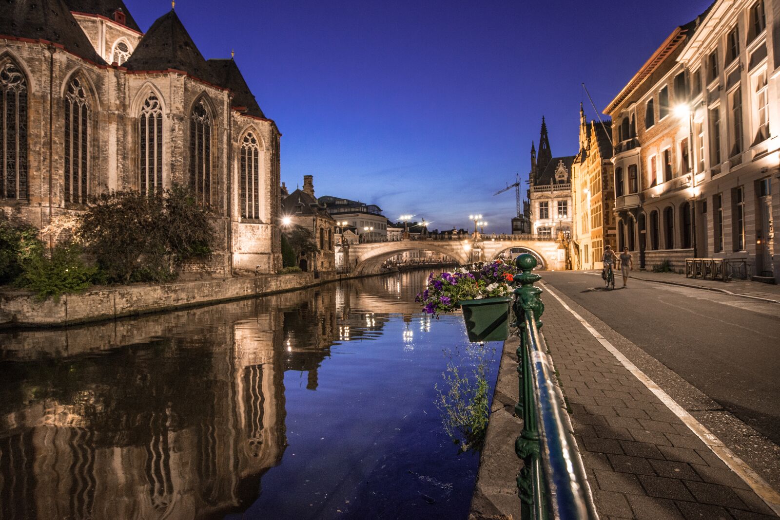 Nikon D610 sample photo. Night, ghent, belgium photography