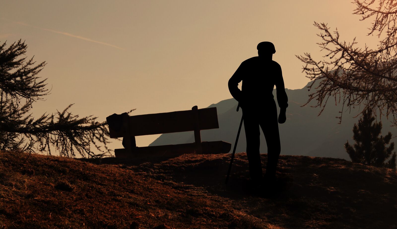 Canon EF 50mm F1.8 STM sample photo. Viewpoint, bank, wooden bench photography