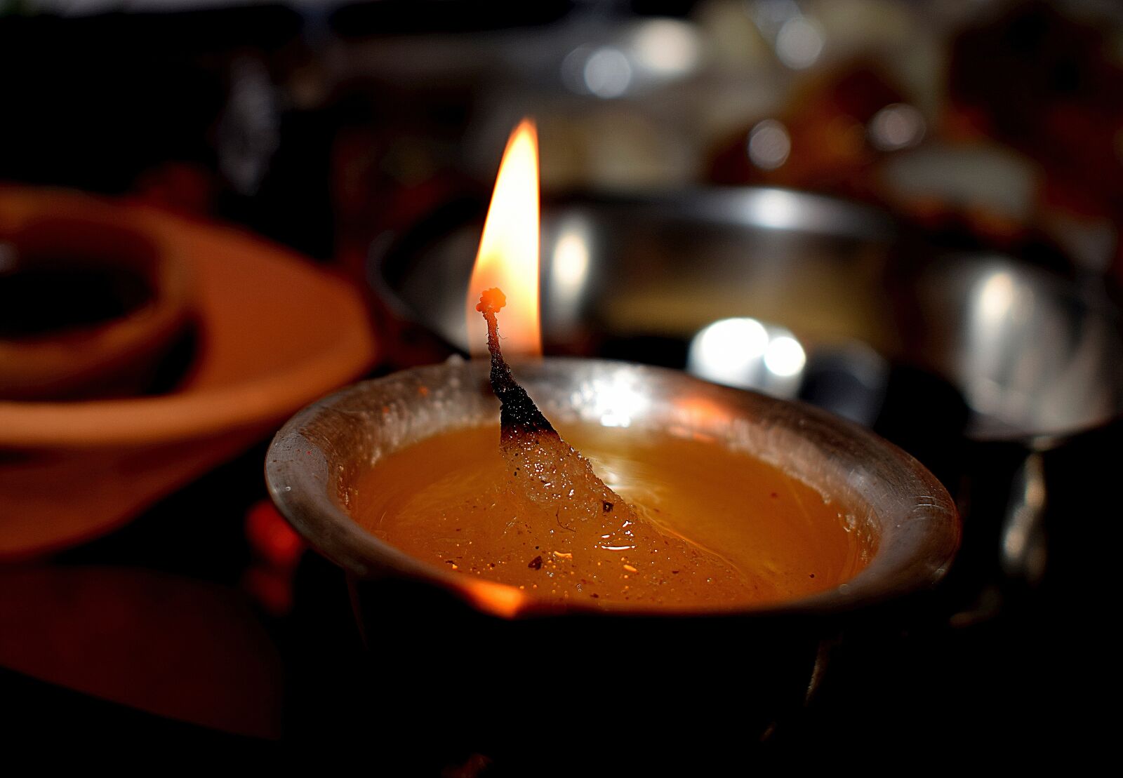 Nikon D3300 sample photo. Diya, festival, celebrations photography