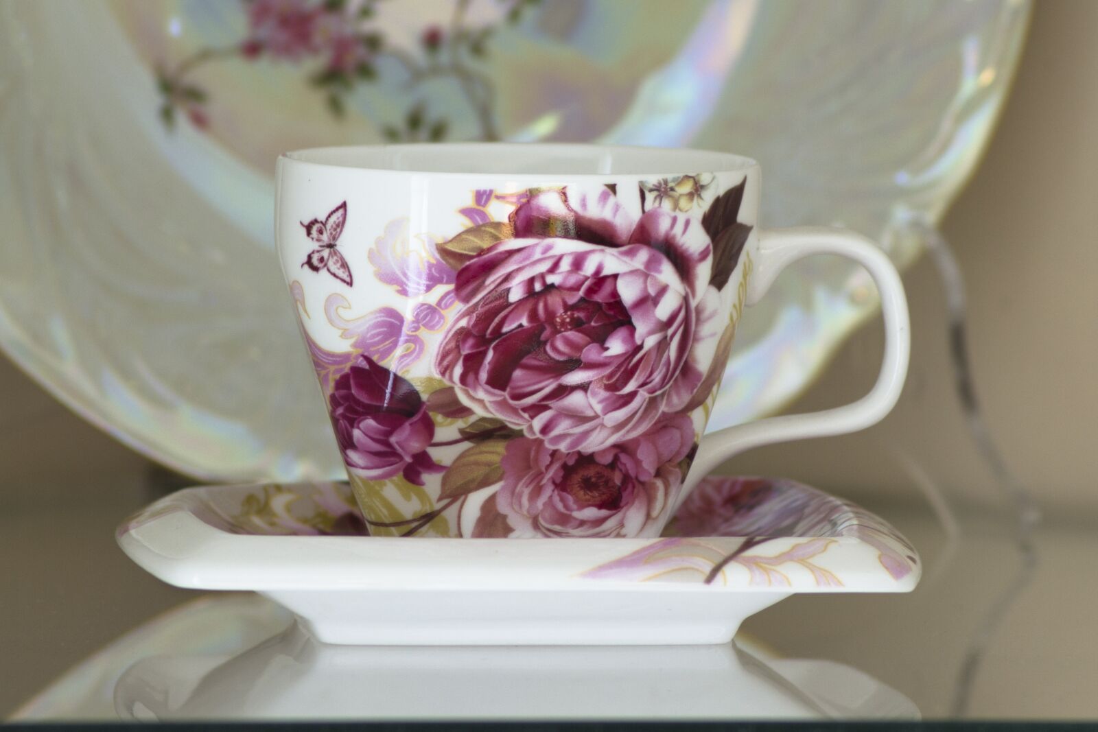 Canon EOS 60D sample photo. Teacup, saucer, porcelain photography