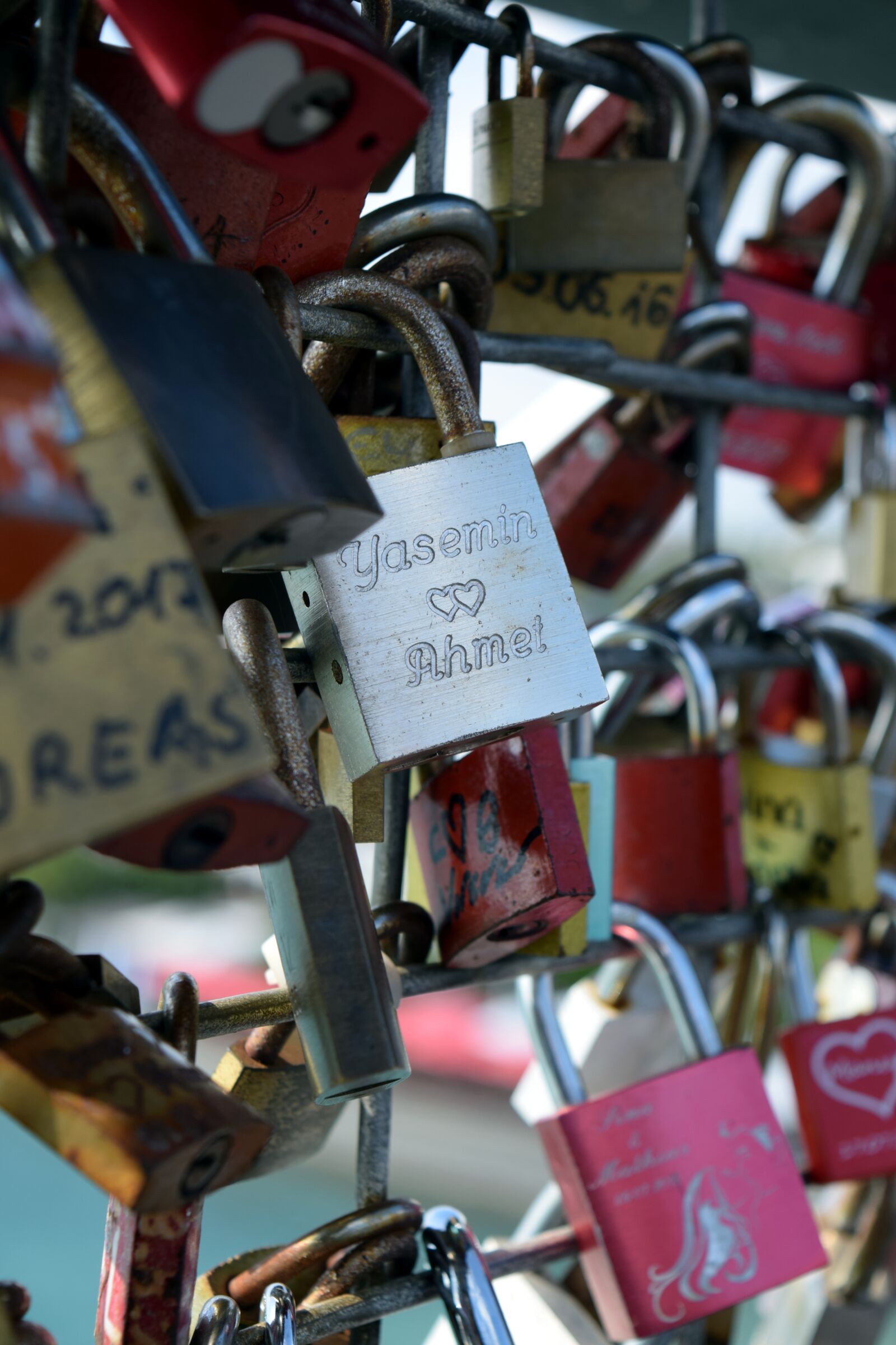 Nikon D5300 sample photo. Love locks, padlocks, love photography