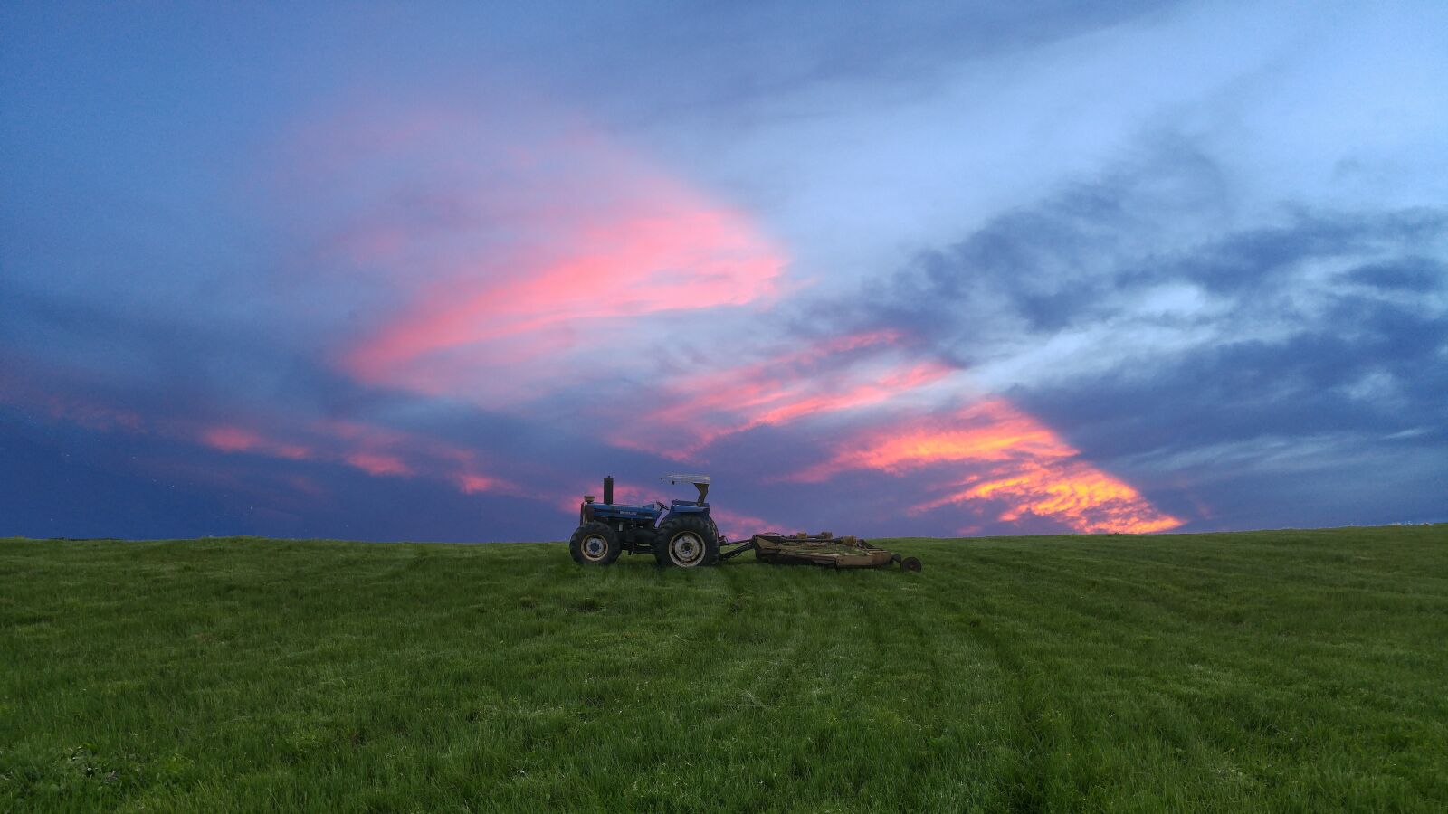 LG G4 sample photo. Sunset, pasture, grass photography