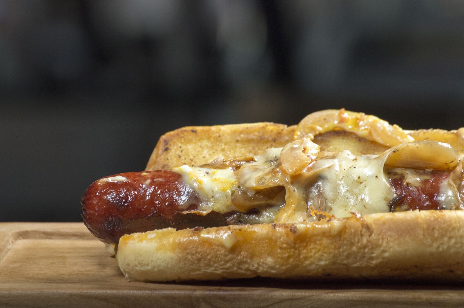 Nikon D3200 sample photo. Hot dog, sandwich, fast photography