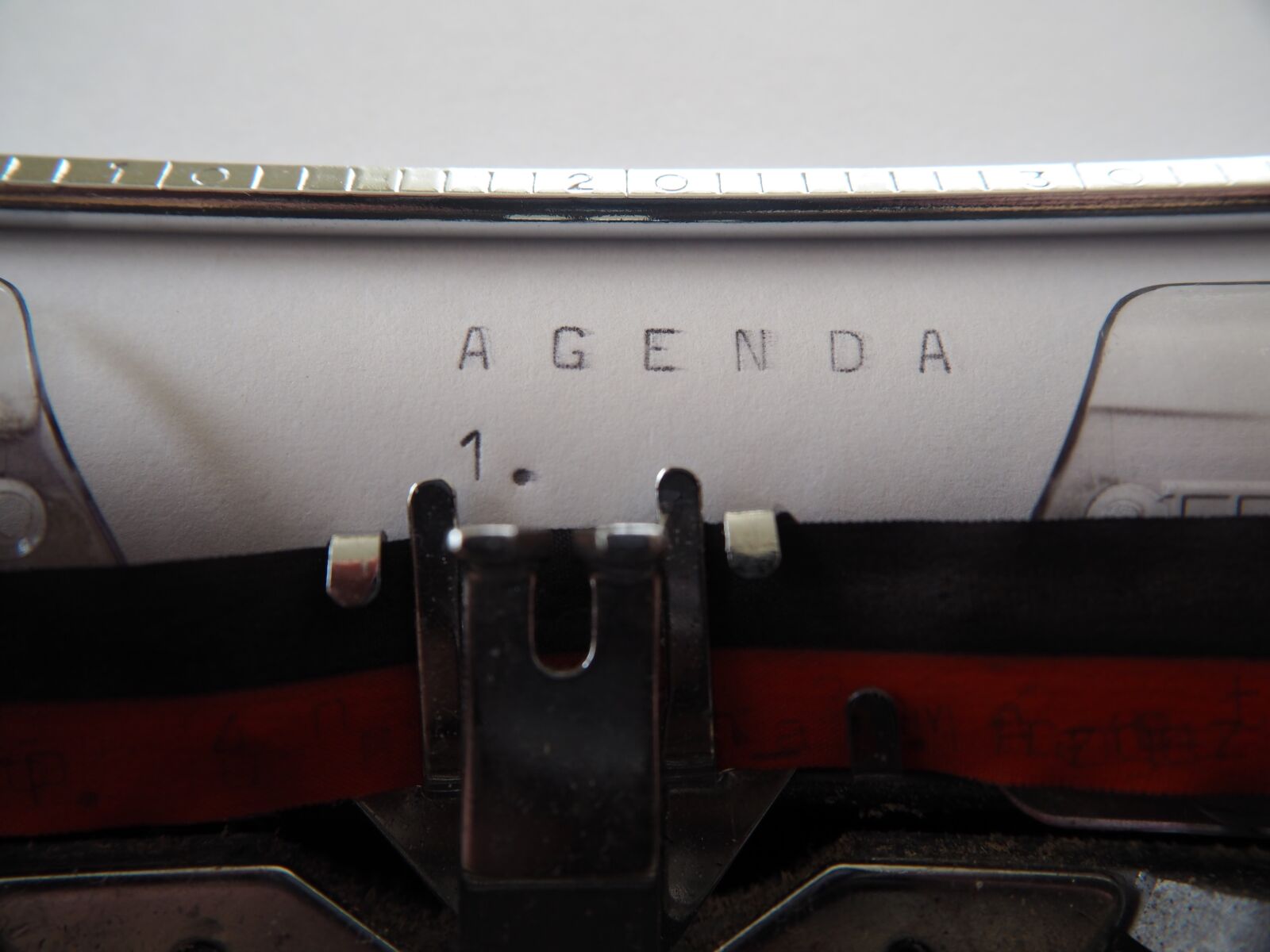 Olympus OM-D E-M10 sample photo. Agenda, typewriter, write photography