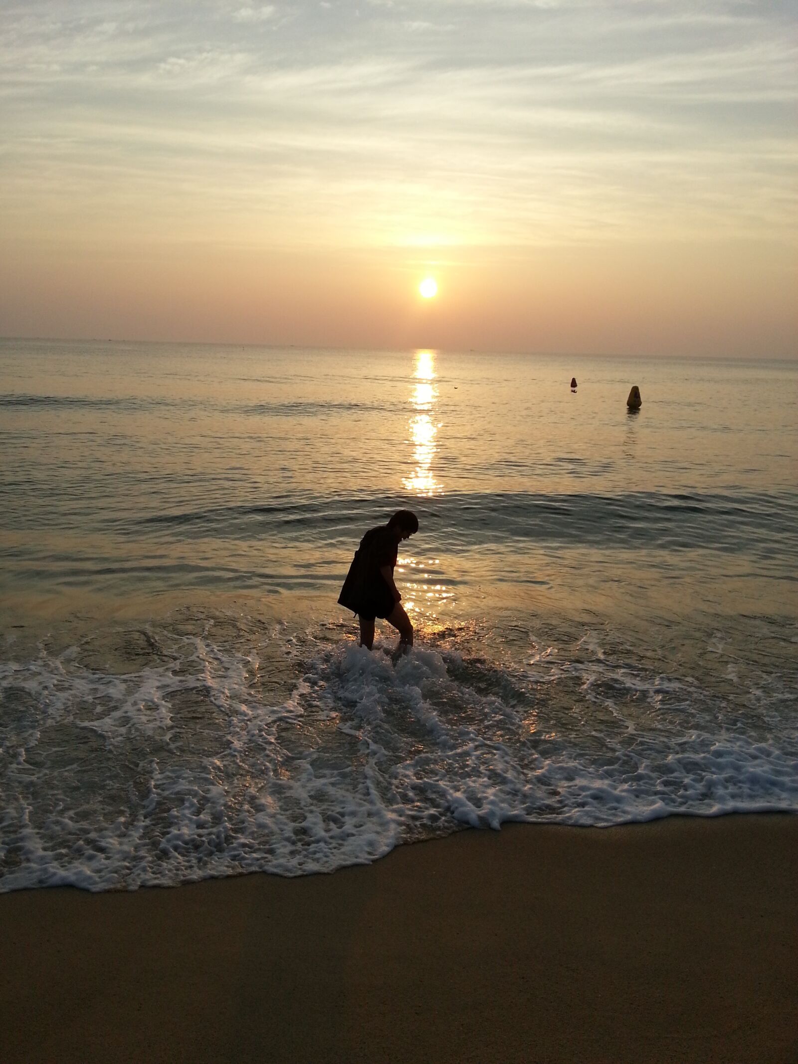 Samsung Galaxy Note2 sample photo. Silhouette, sea, glow photography