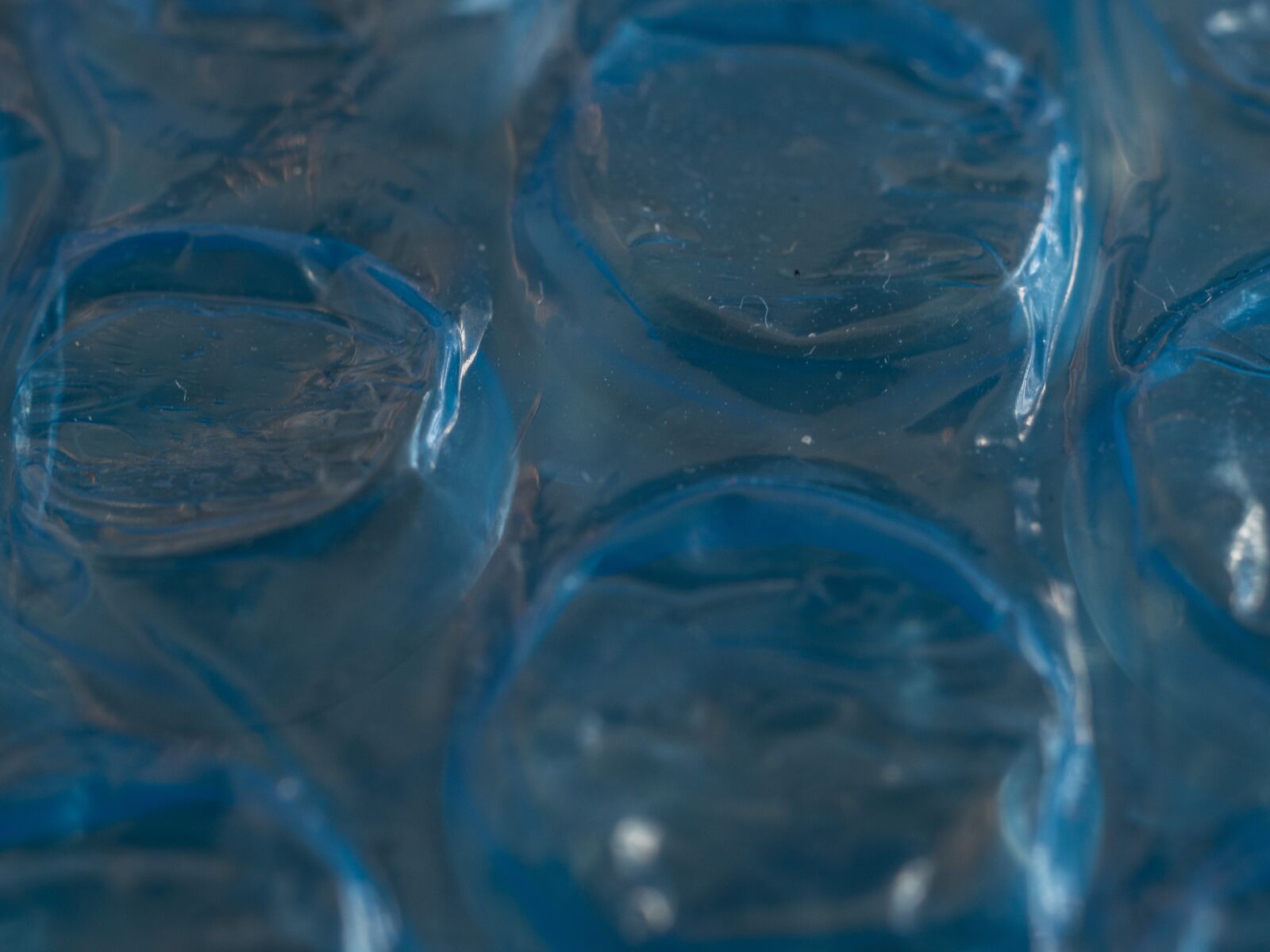 Olympus OM-D E-M10 III sample photo. Bubbles, foil, macro photography