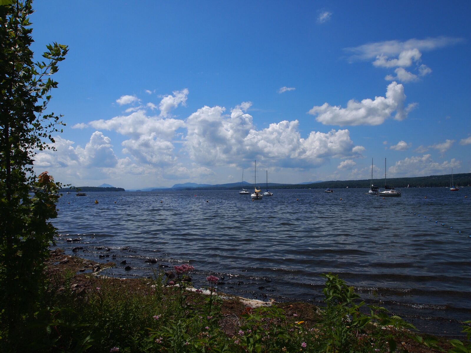 Olympus PEN E-PL1 sample photo. Lake, boat, water photography