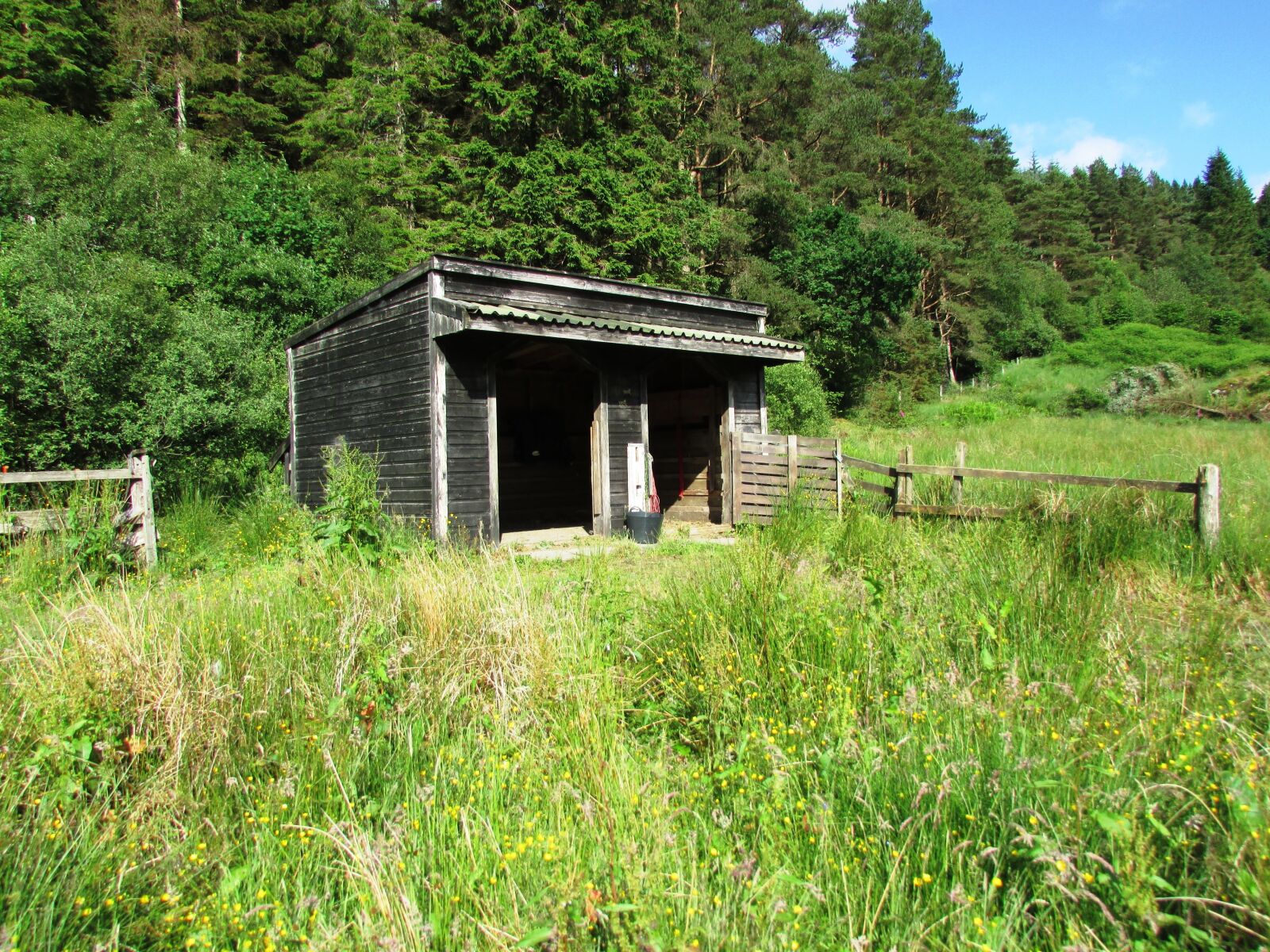 Canon PowerShot SX500 IS sample photo. Wooden, hut, stable photography