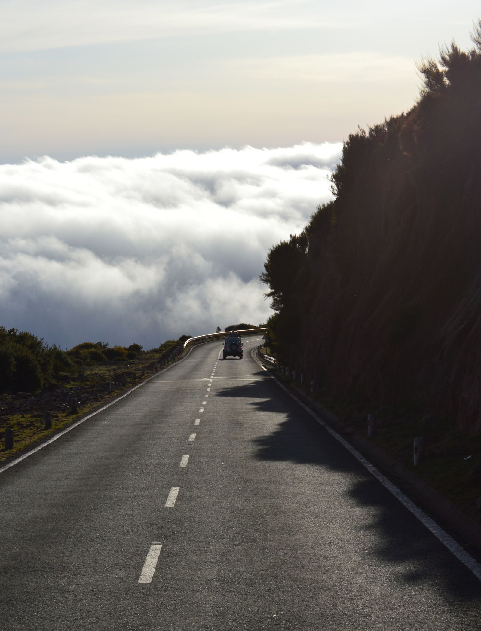 Nikon D3200 sample photo. Road, clouds, auto photography