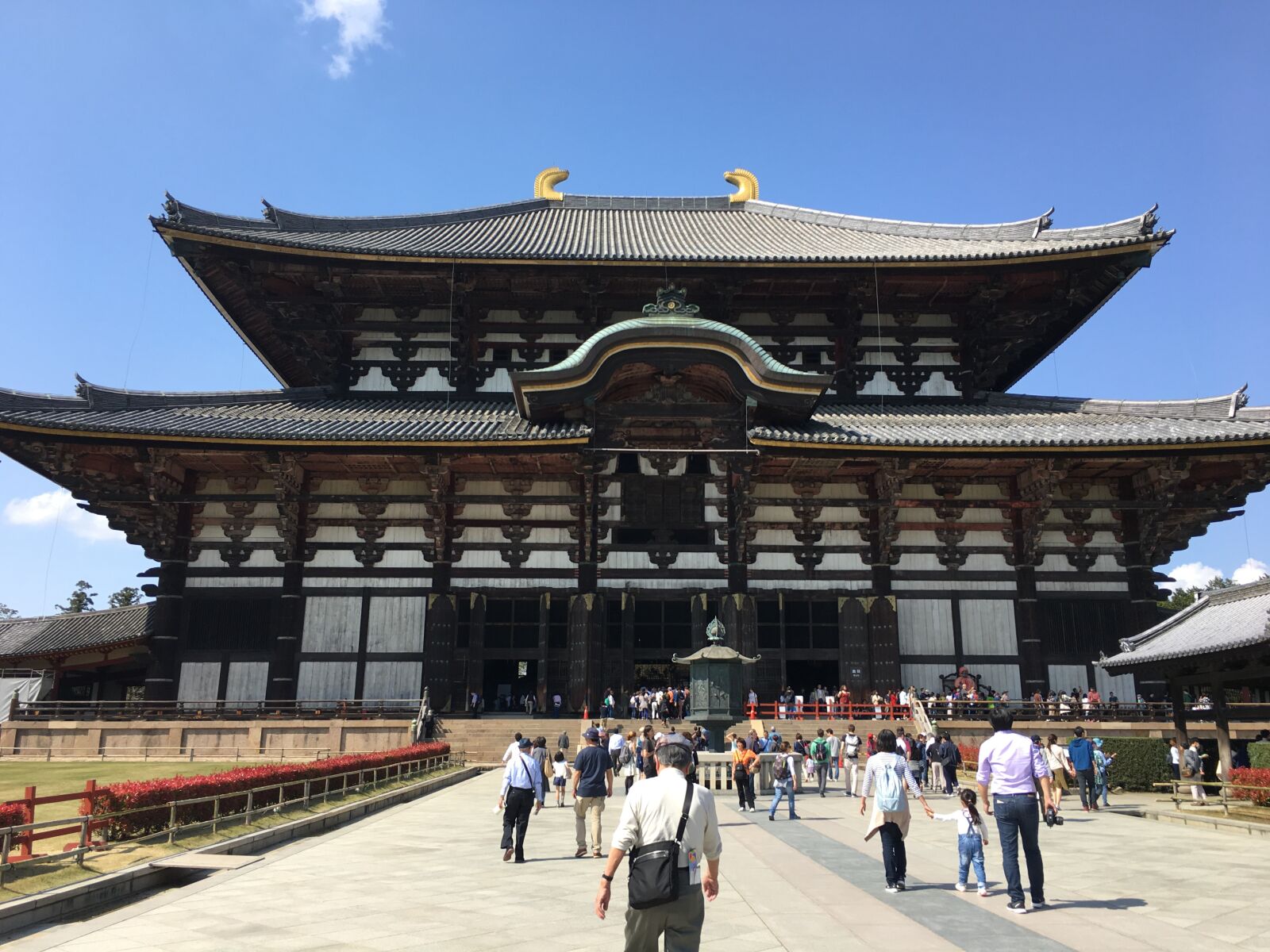 Apple iPhone 6s sample photo. Toudaiji, japan, wooden buildings photography