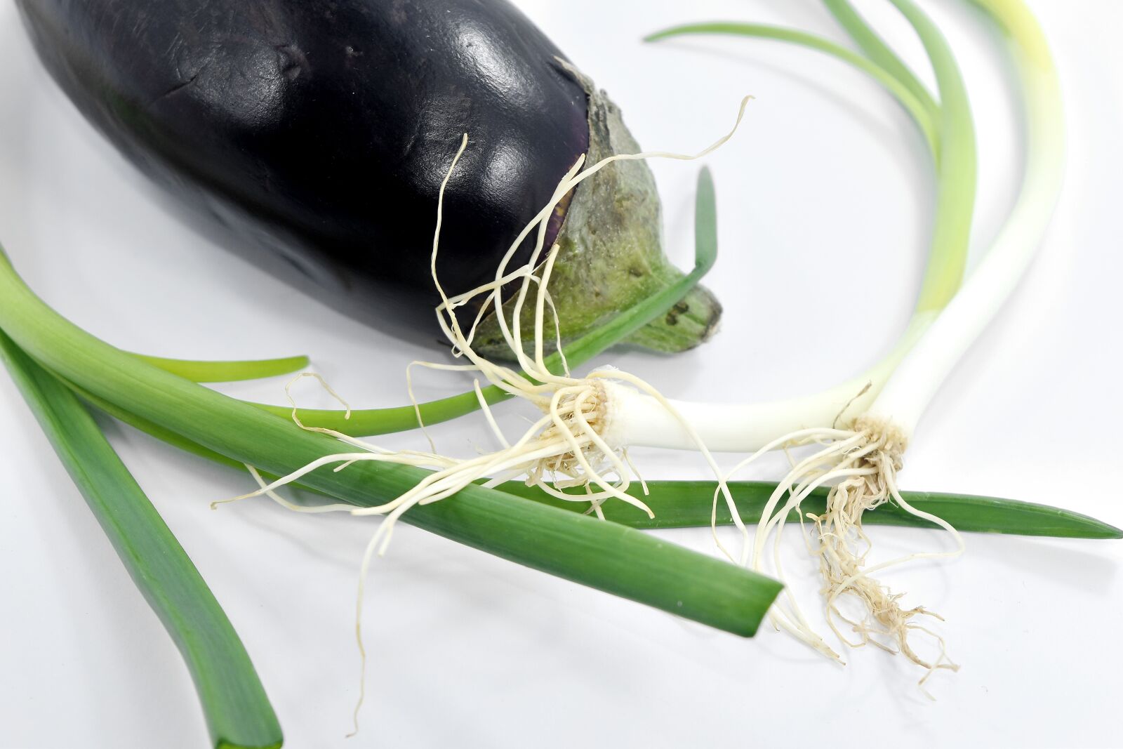 Nikon D5500 sample photo. Antibacterial, antioxidant, chives, eggplant photography