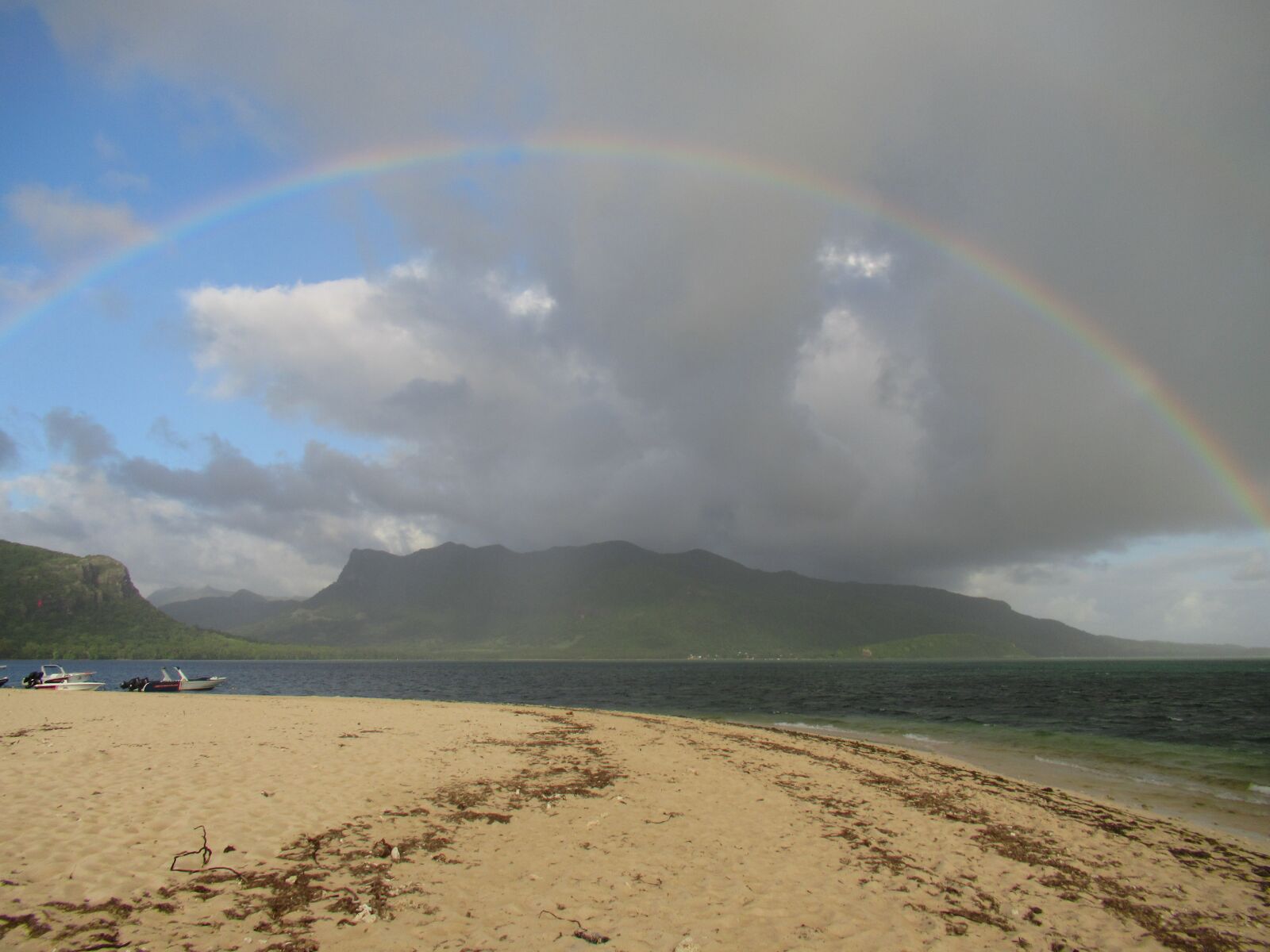 Canon PowerShot SX620 HS sample photo. Rainbow, clouds, cloudy photography