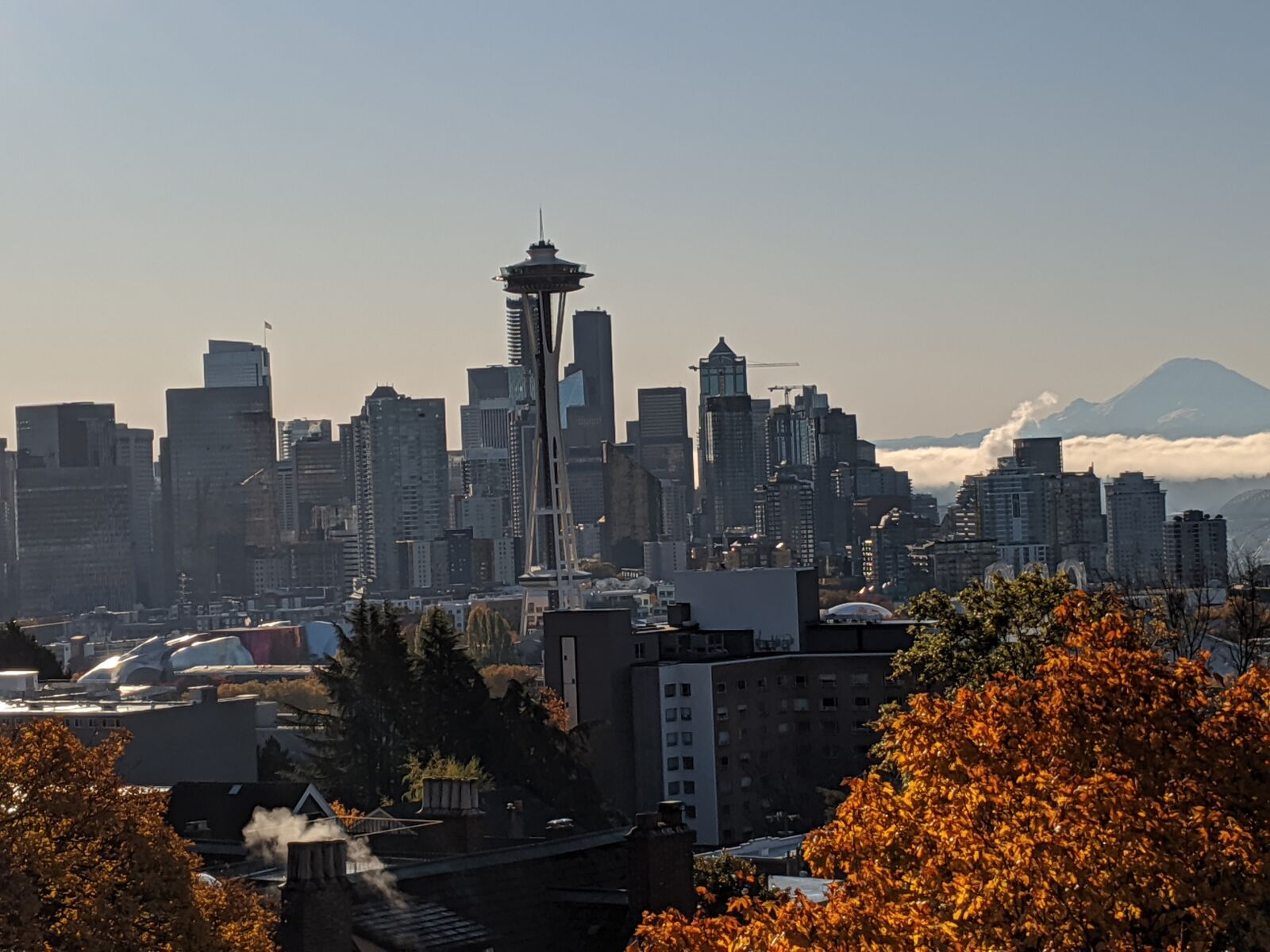 Google Pixel 3 sample photo. Seattle, space needle, washington photography