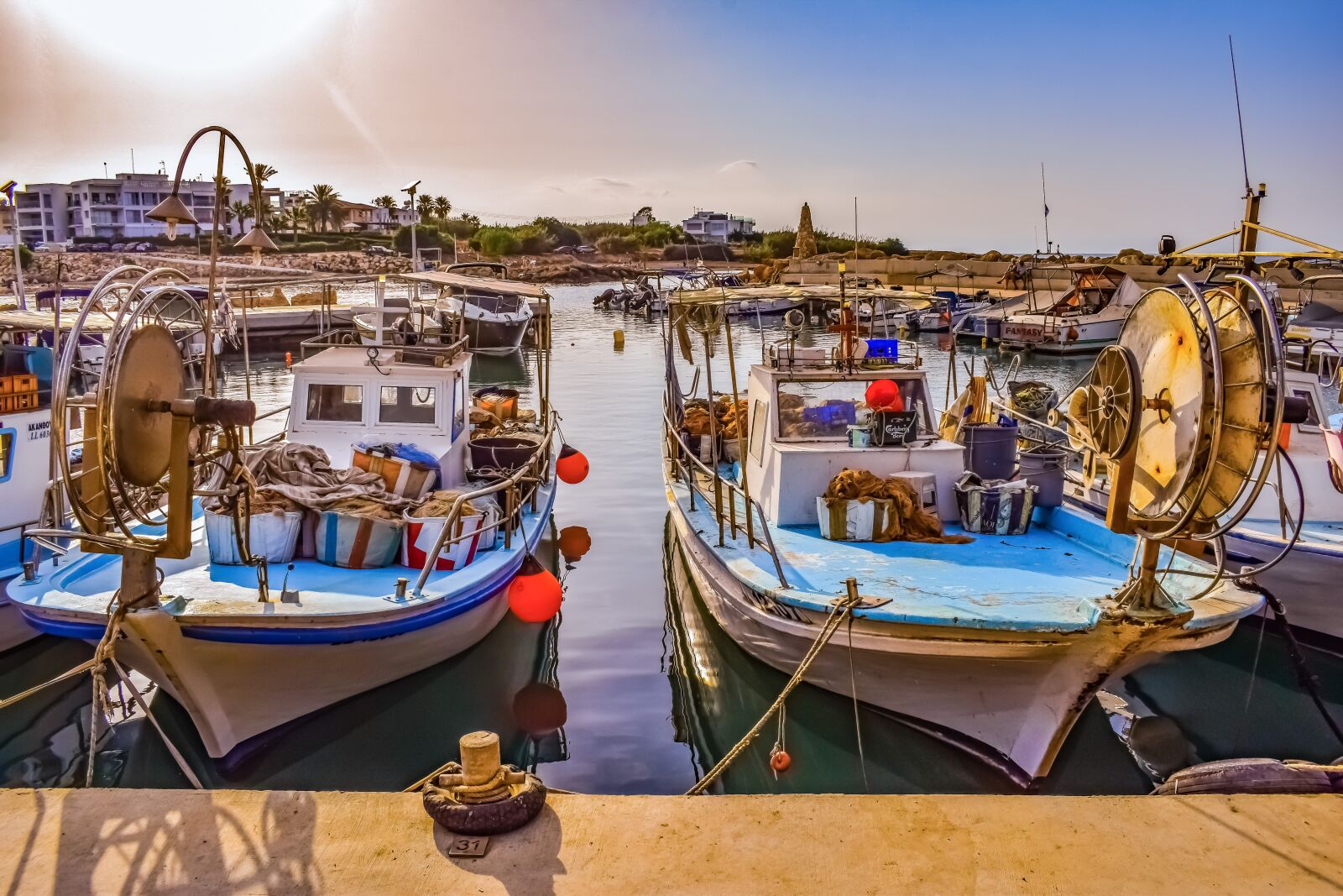 Nikon D3300 sample photo. Fishing harbor, boat, scenery photography