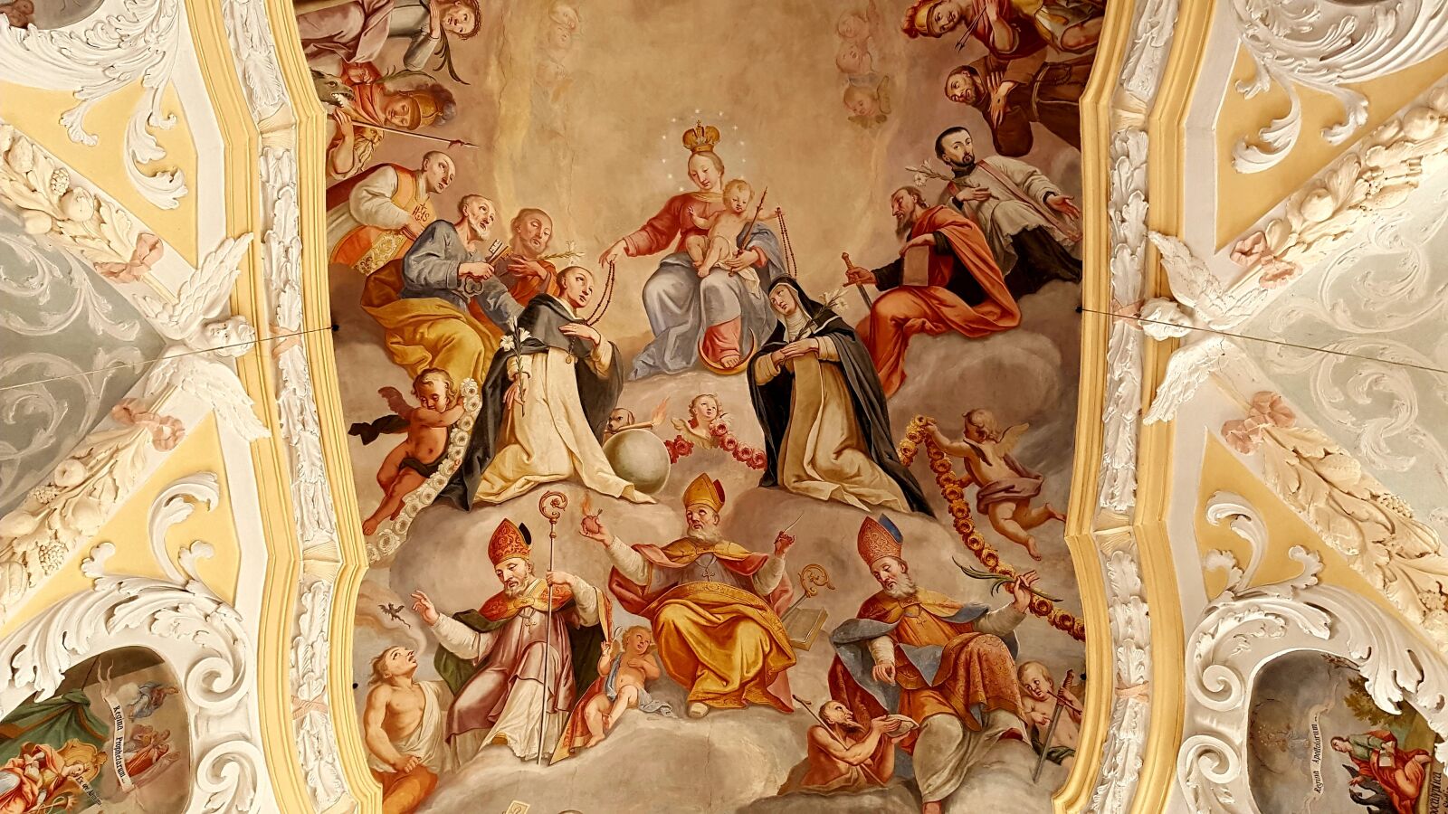 Samsung Galaxy S7 Edge sample photo. Fresco, ceiling painting, maria photography