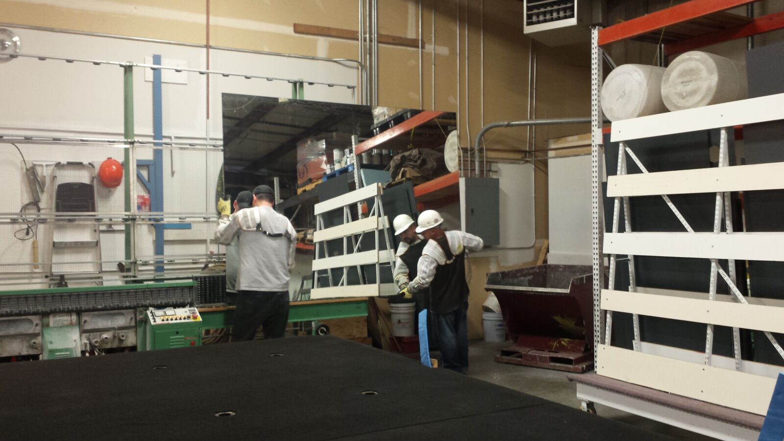 Samsung Galaxy S4 sample photo. Huge, mirror, in, production, 2 photography