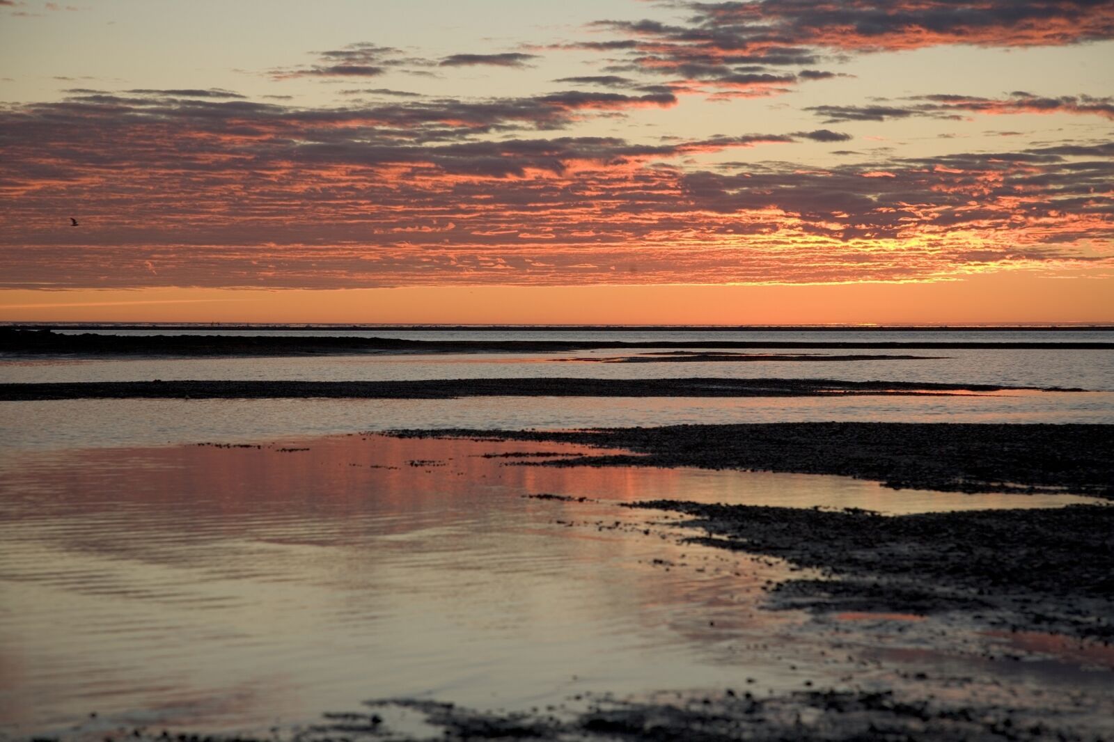 Canon EOS-1Ds Mark II sample photo. Sunset, ocean, horizon photography