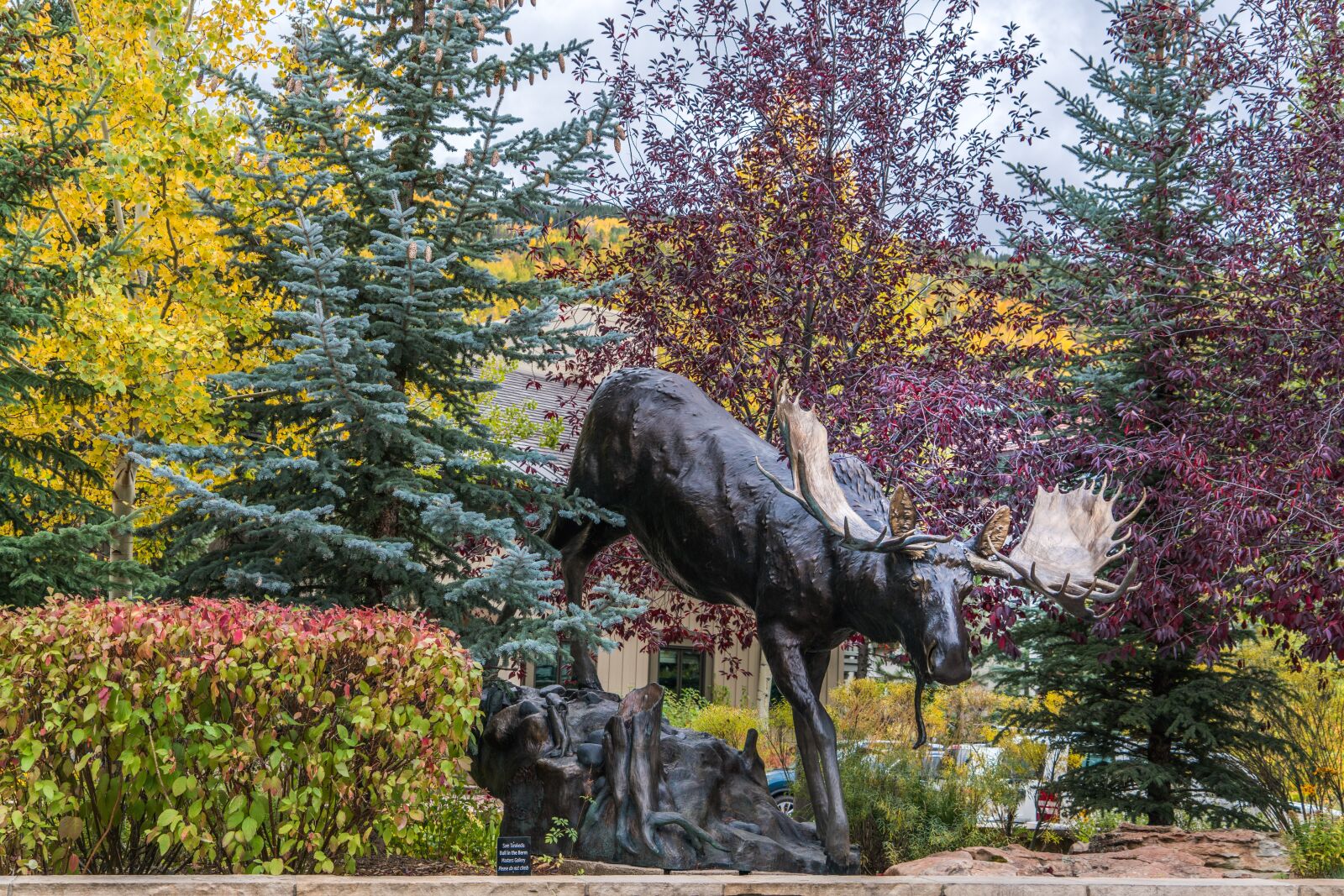 Sony a7R II + Sony FE 24-240mm F3.5-6.3 OSS sample photo. Vail, colorado, statue photography