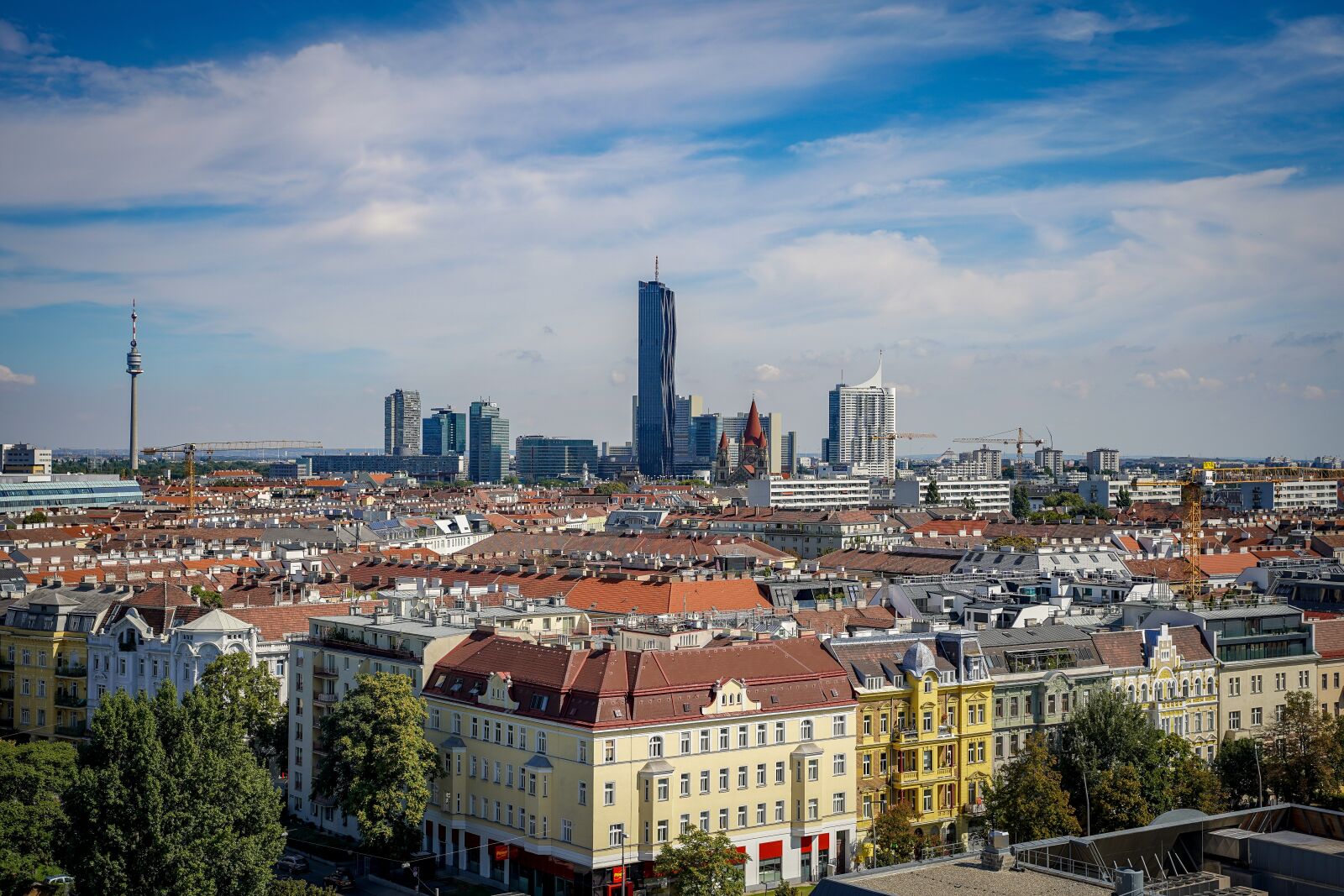 Sony a7 III sample photo. Vienna, aerial view of photography