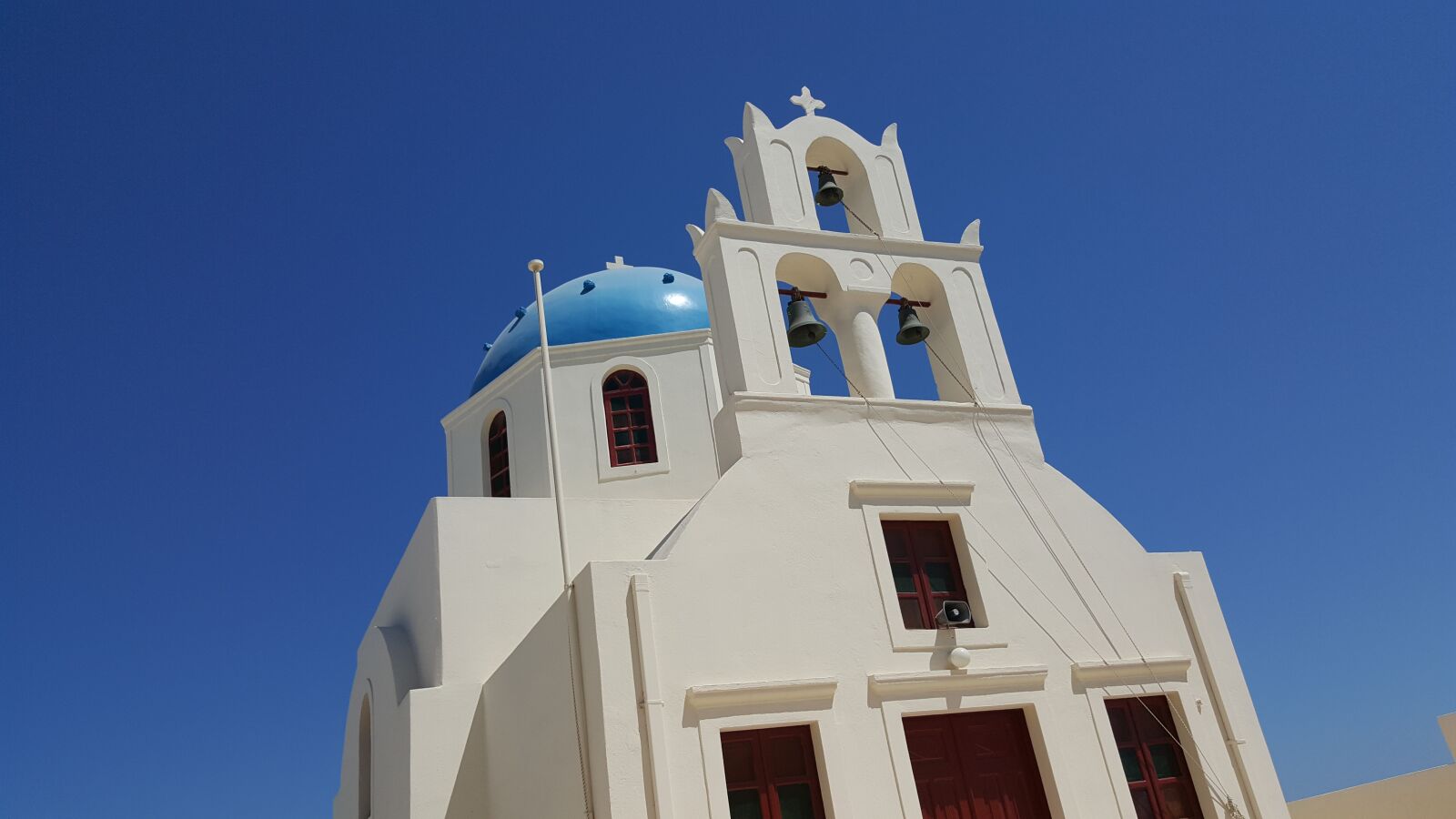 Samsung Galaxy Note5 sample photo. Santorini, greece, church photography