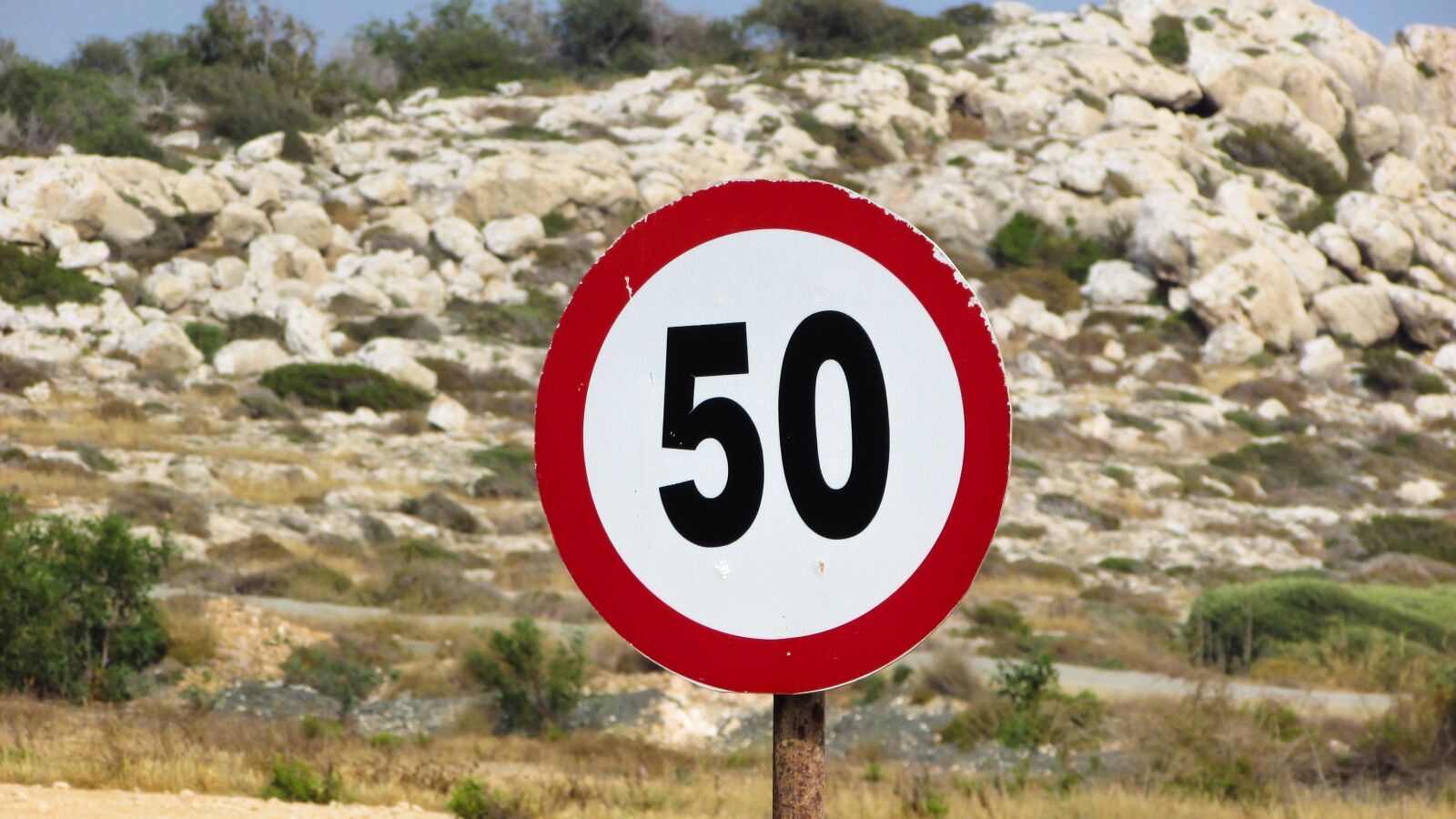Canon PowerShot SX400 IS sample photo. Speed limit, sign, maximum photography