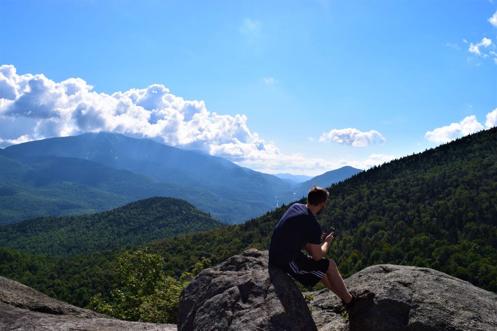 Nikon D3300 sample photo. Adirondacks, clouds, family, hiking photography