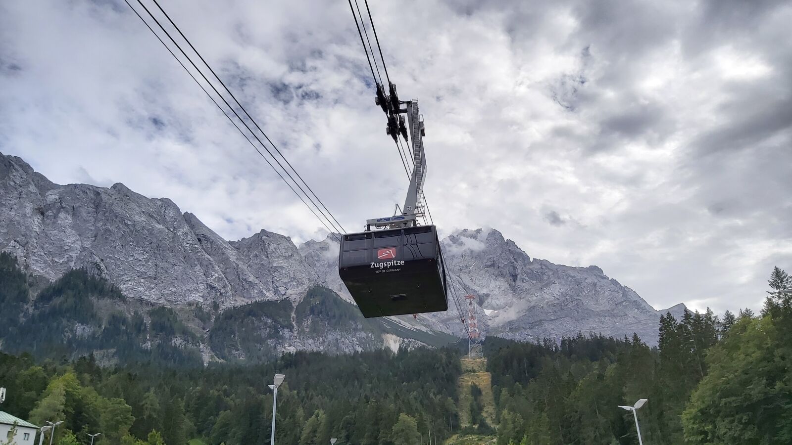 Samsung Galaxy A70 sample photo. Zugspitze, alpine, cable car photography