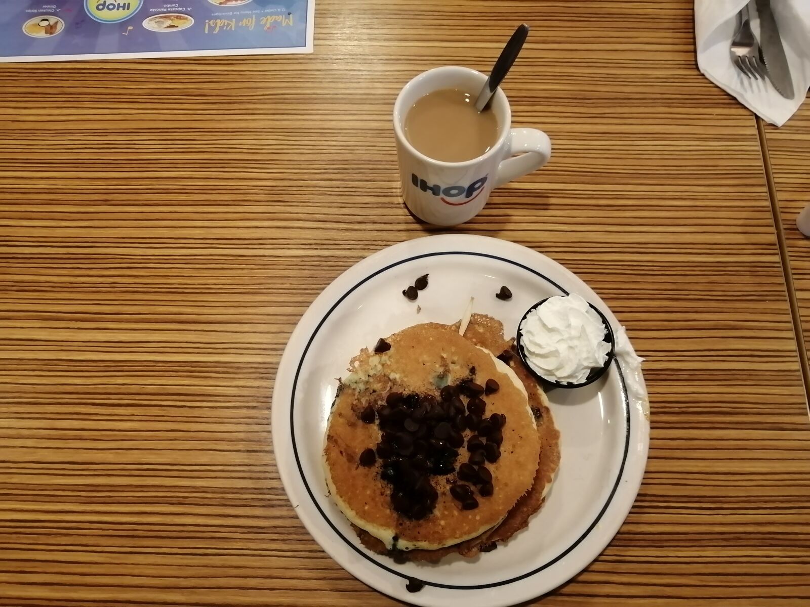 HUAWEI POT-LX1T sample photo. Breakfast, coffee, pancakes photography