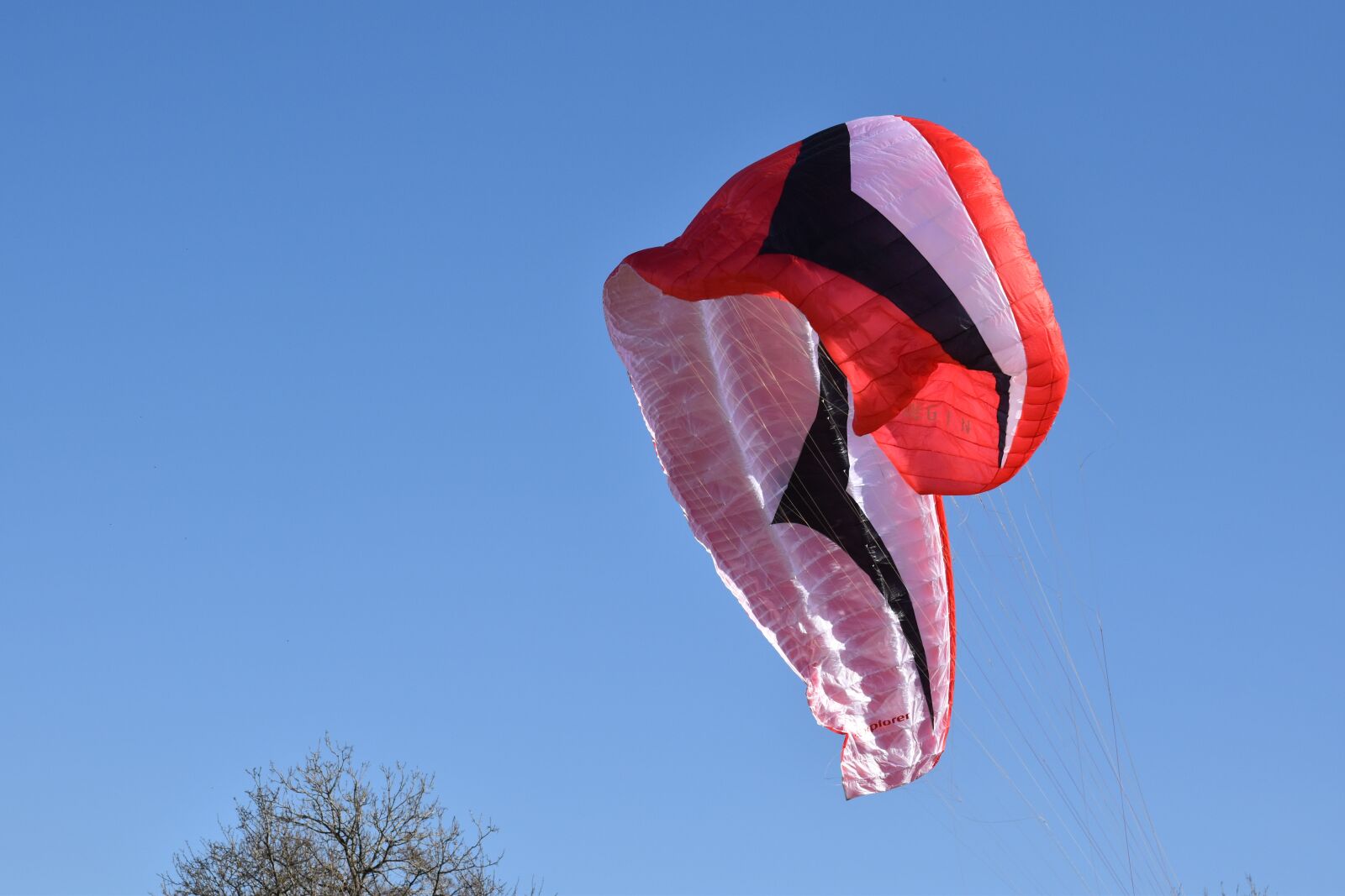 Nikon D5600 sample photo. Paragliding, paraglider, closed veil photography