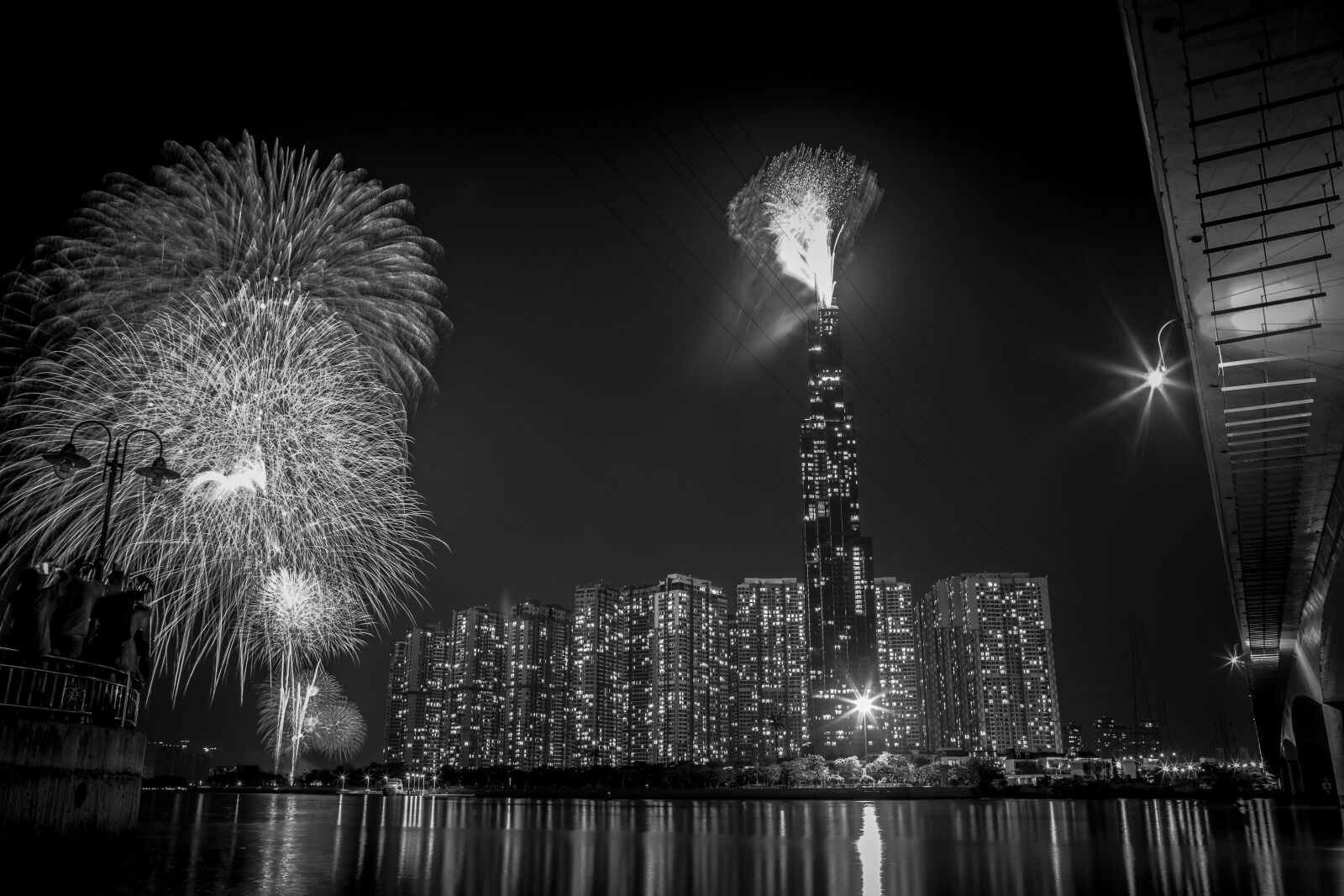 Canon EOS 6D + EF28-70mm f/2.8L USM sample photo. New year, fireworks, cannon photography