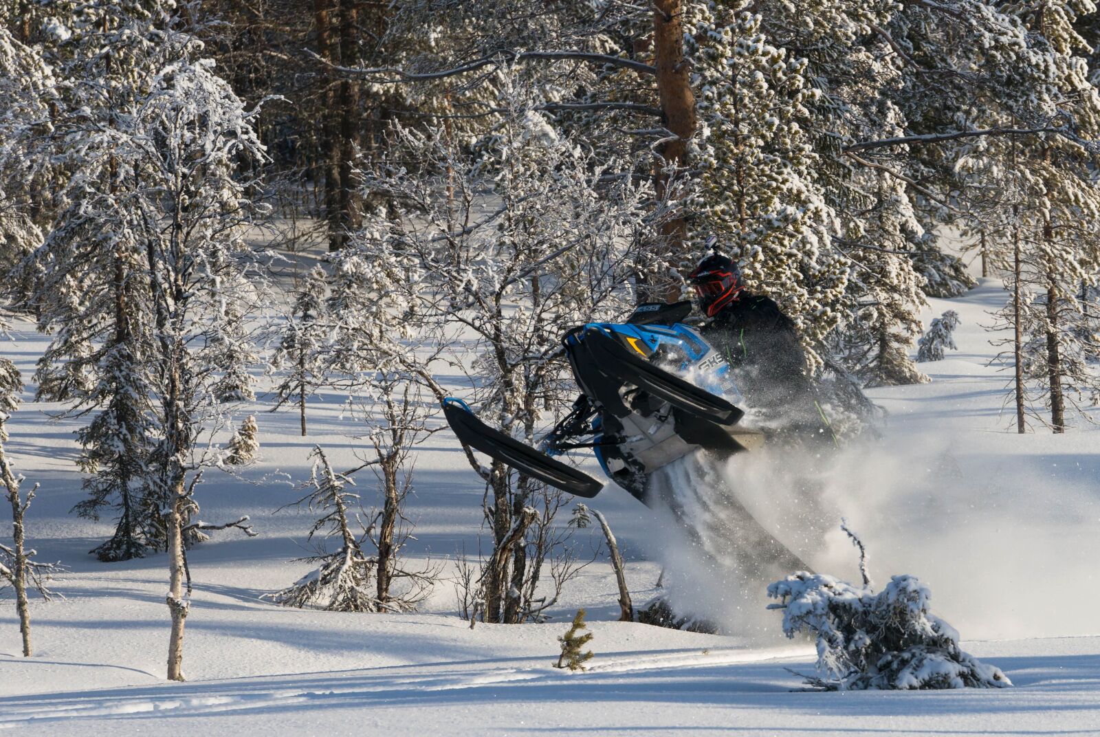Tamron SP 70-200mm F2.8 Di VC USD sample photo. Snowmobile, snow photography